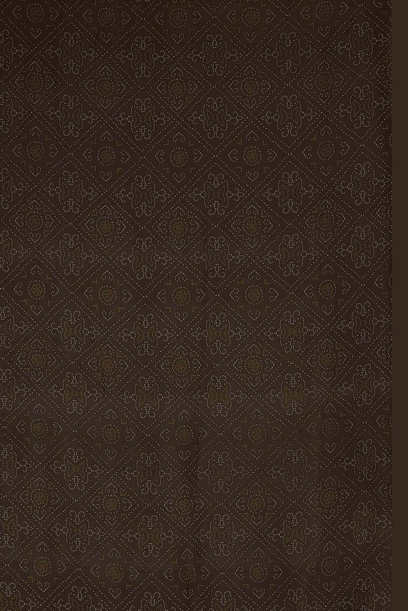 Black Mysore Chiffon Saree