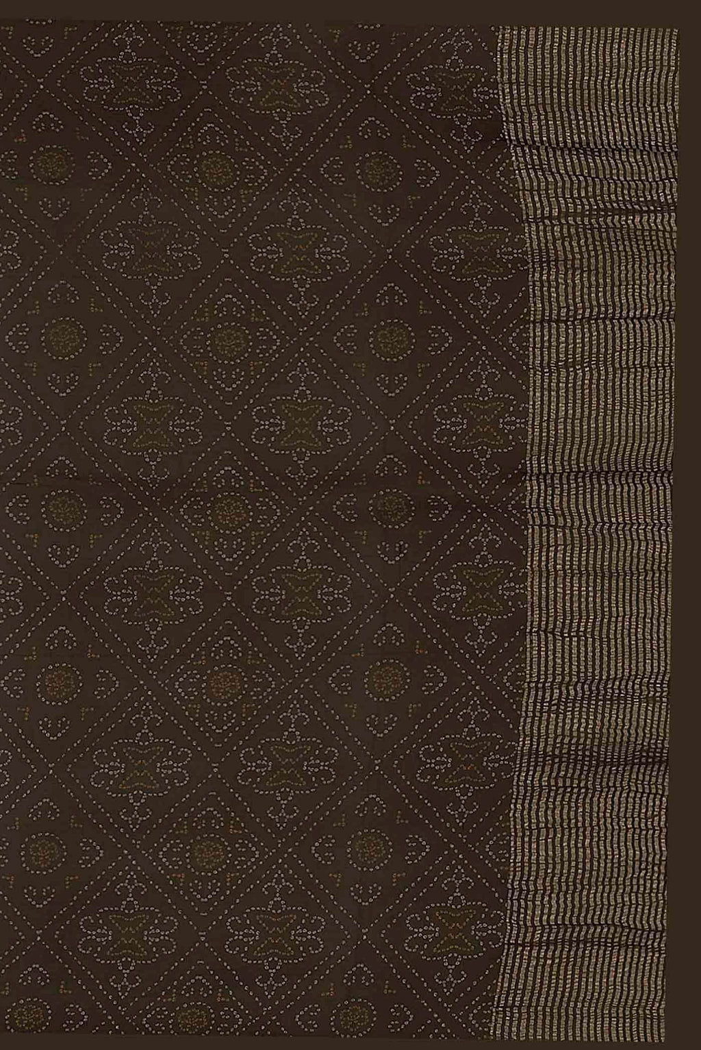 Black Mysore Chiffon Saree
