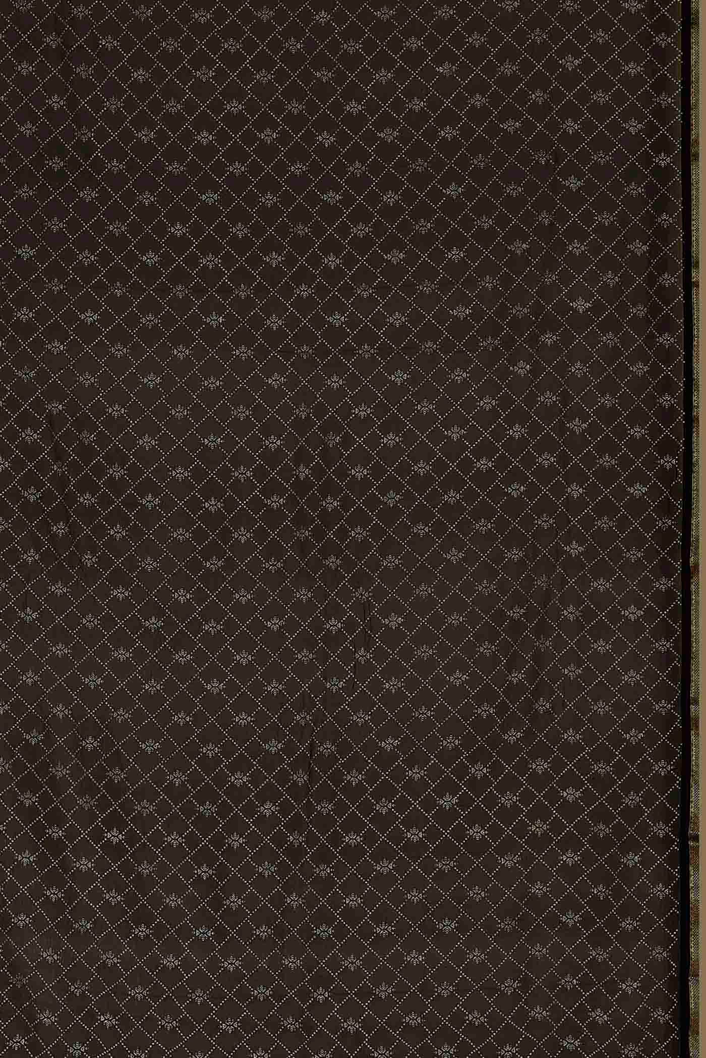 Black Mysore Chiffon Saree