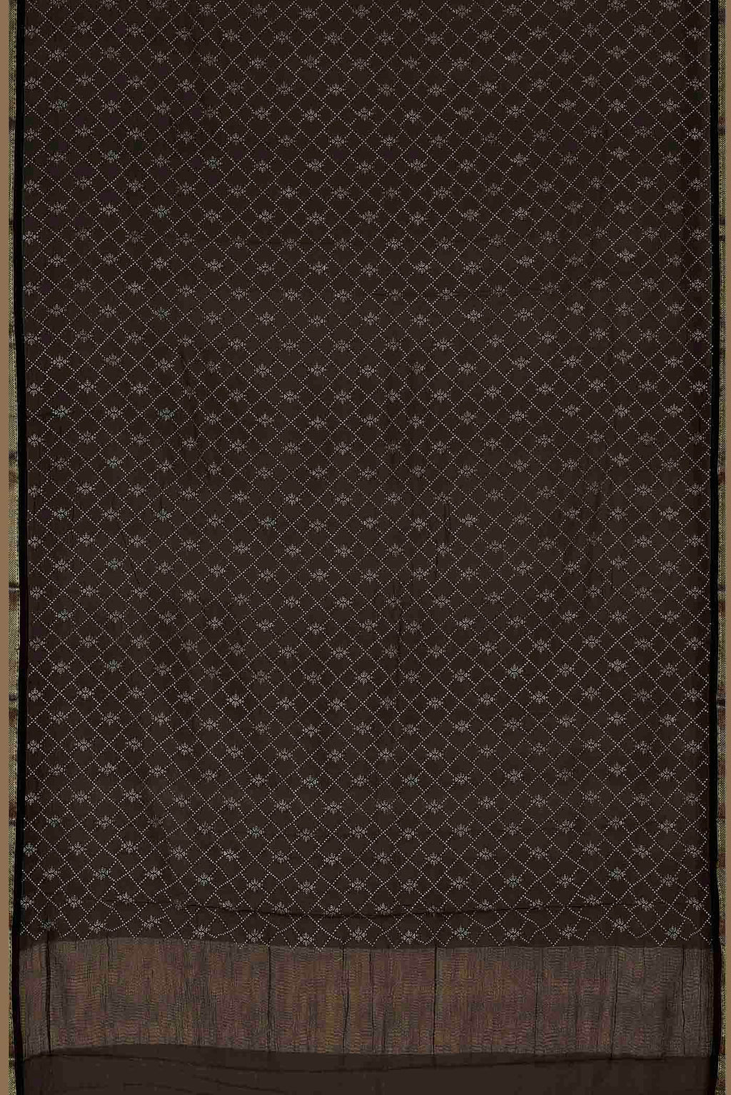 Black Mysore Chiffon Saree