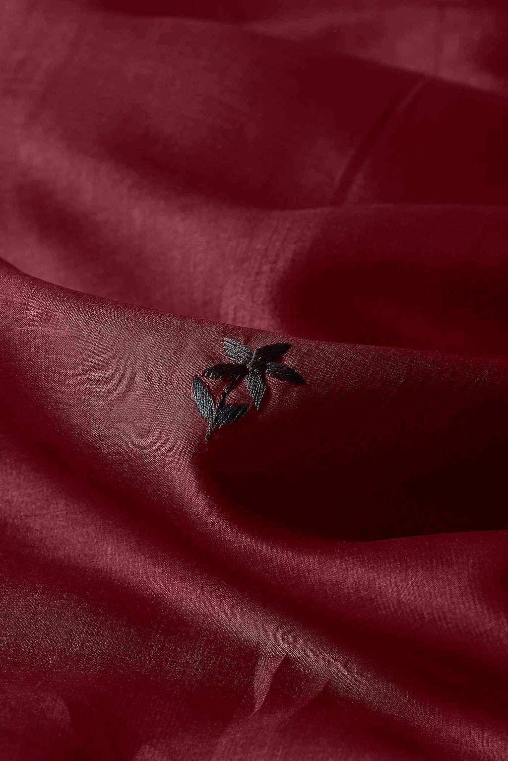 Maroon Bhagalpuri Tussar Silk Saree