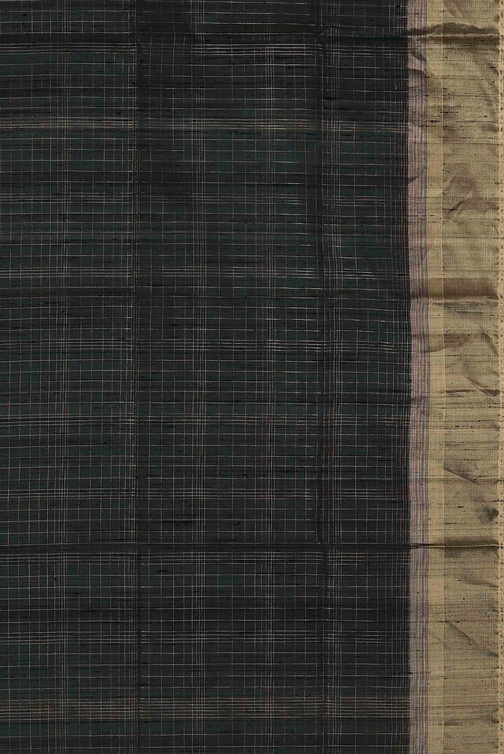 Black Raw Silk Saree