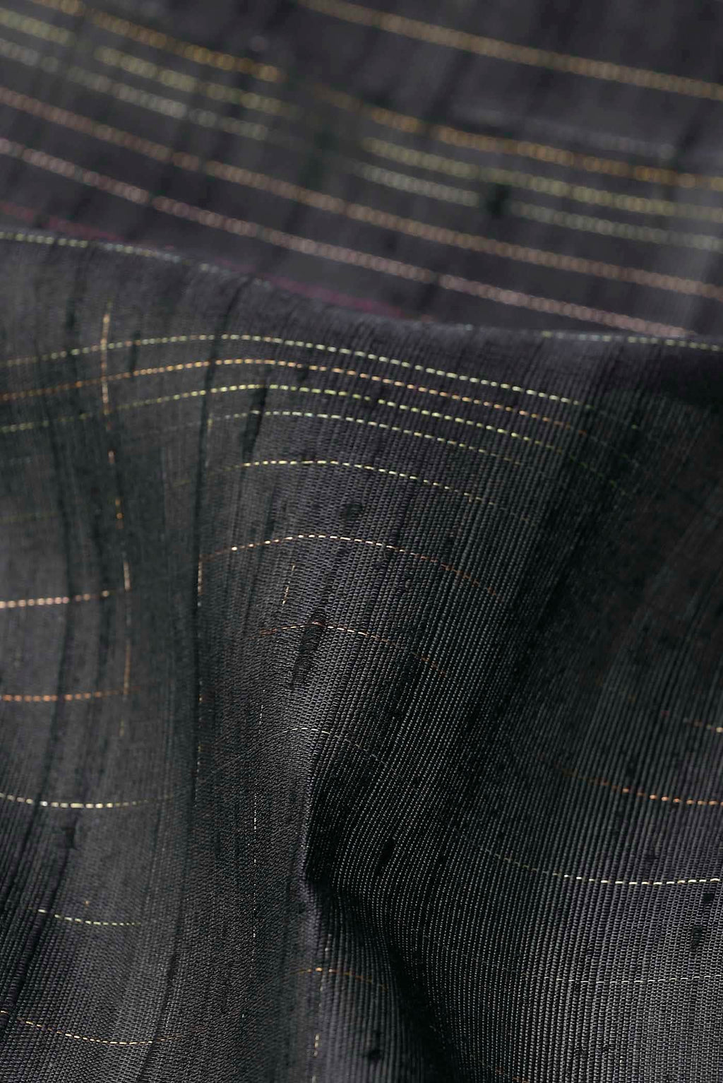 Black Raw Silk Saree