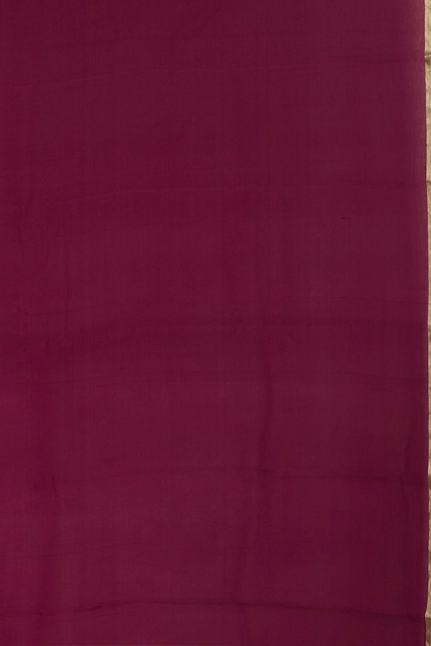 Dark Pink Mysore Crepe Saree