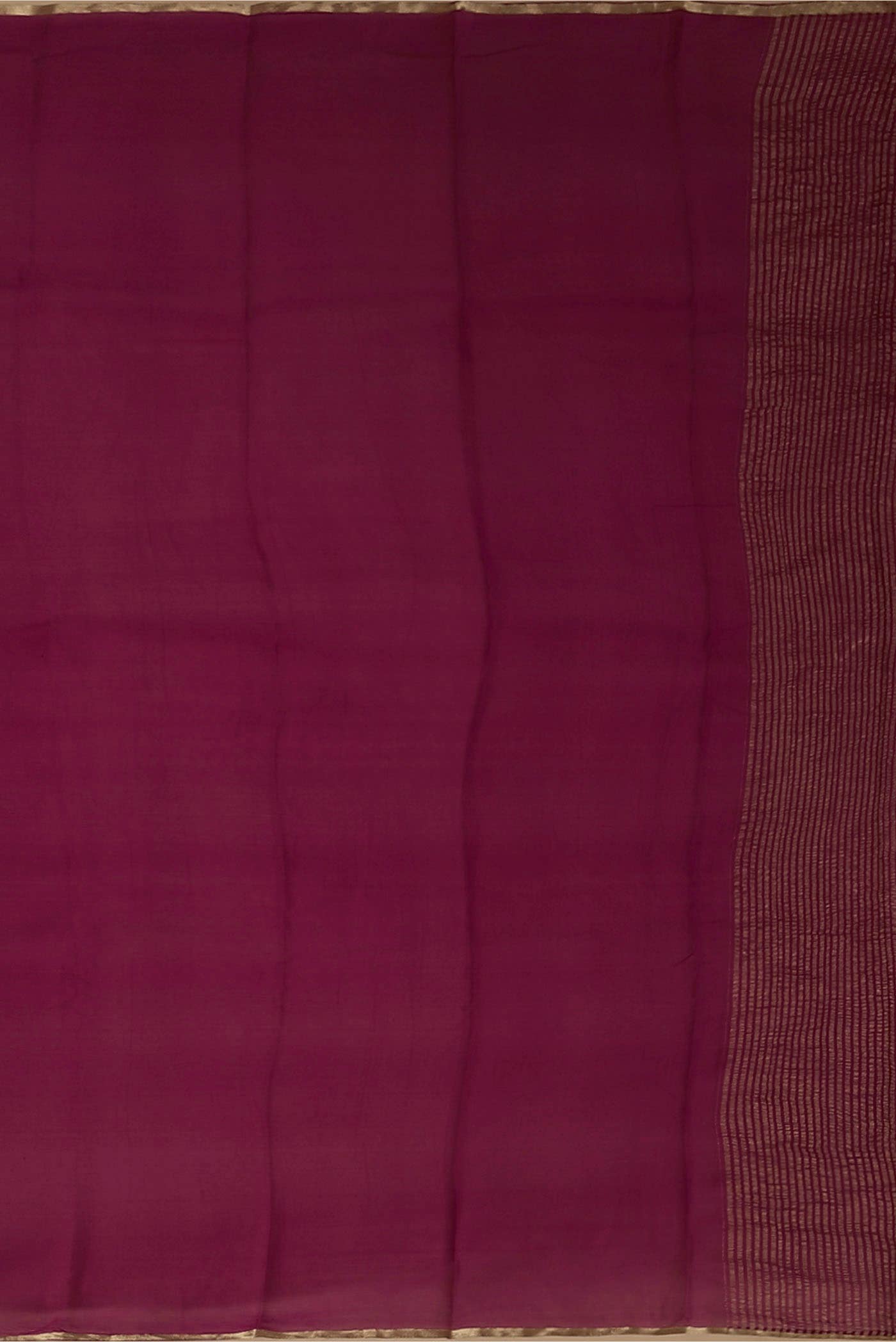 Dark Pink Mysore Crepe Saree