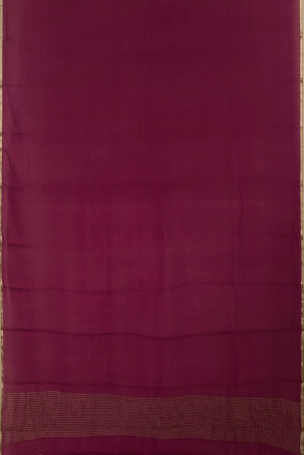 Dark Pink Mysore Crepe Saree