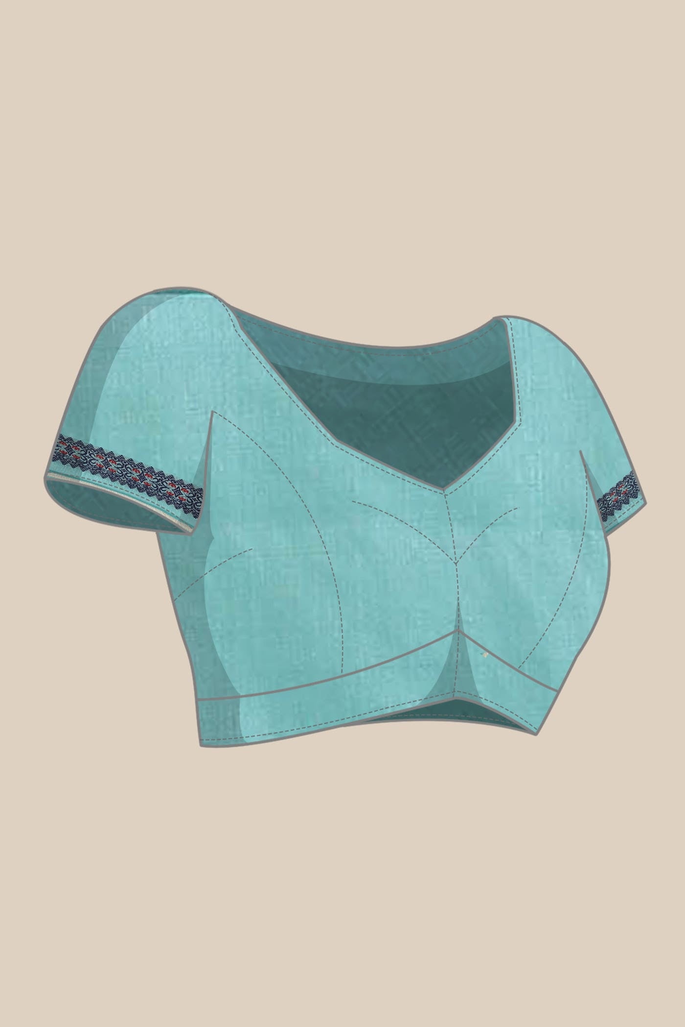 Blue Assam Silk Saree