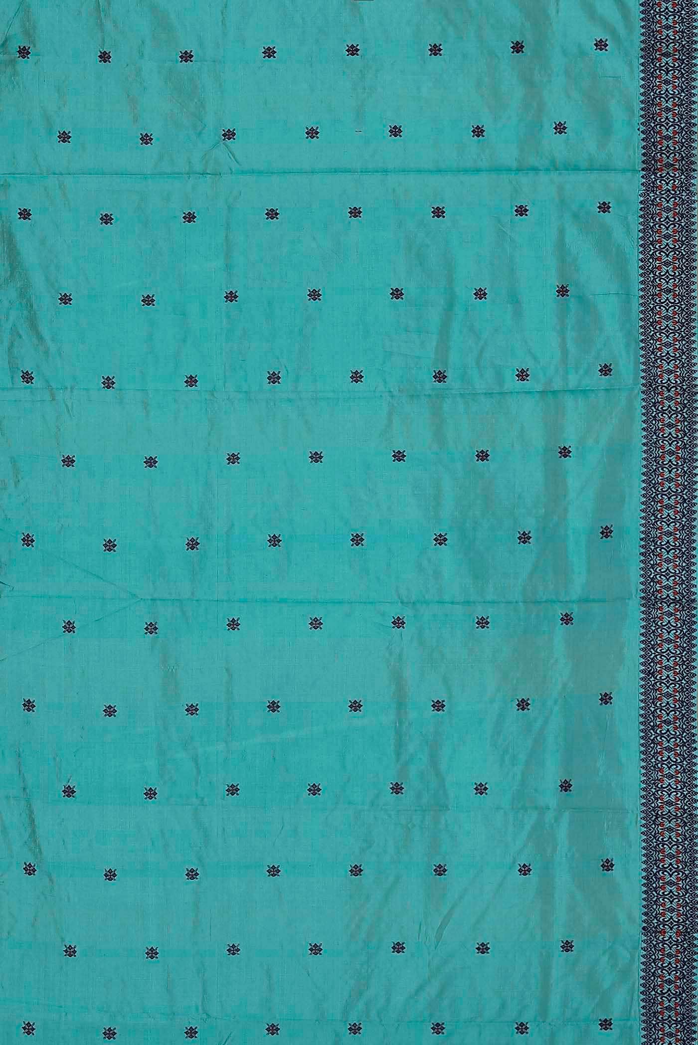 Blue Assam Silk Saree