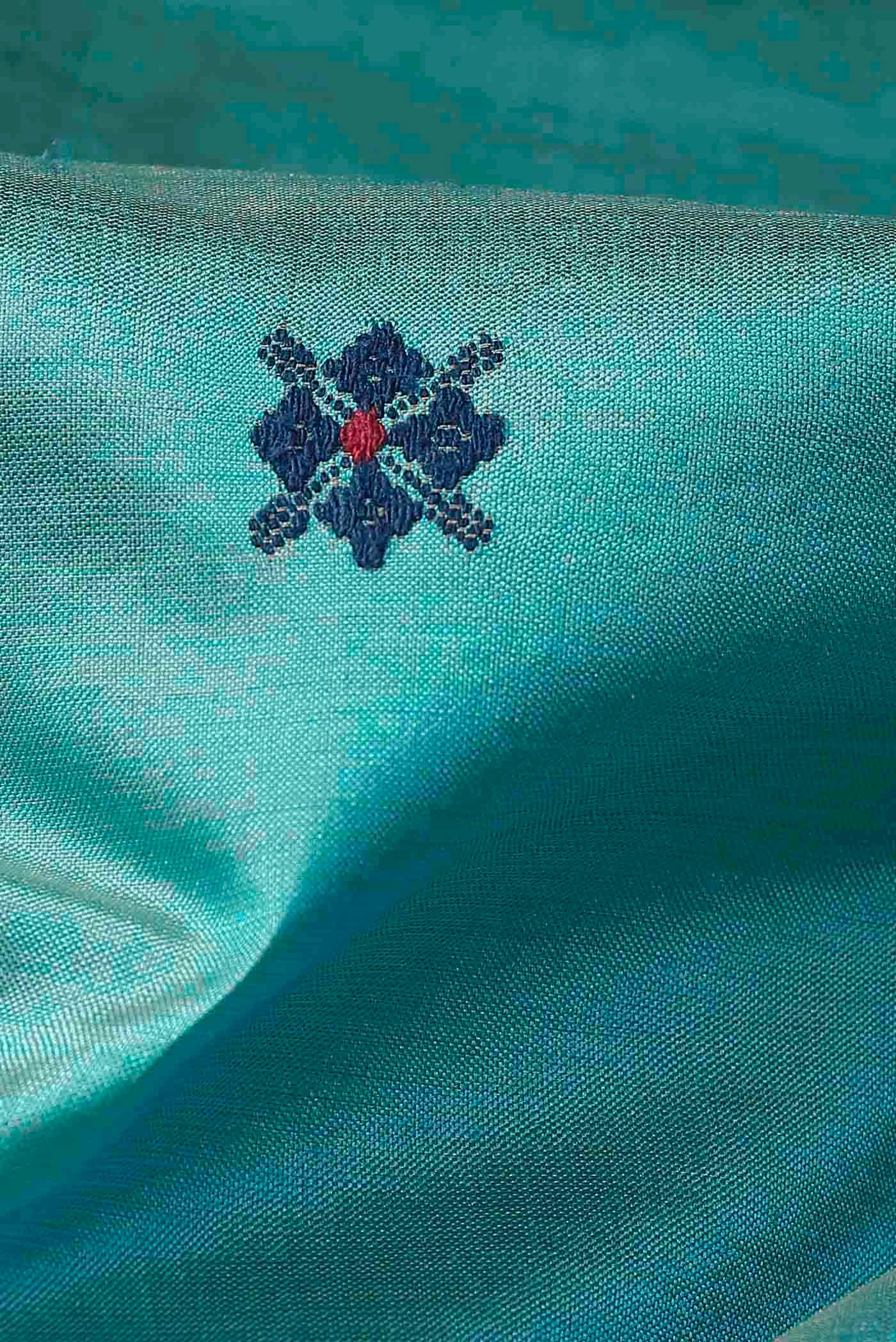 Blue Assam Silk Saree
