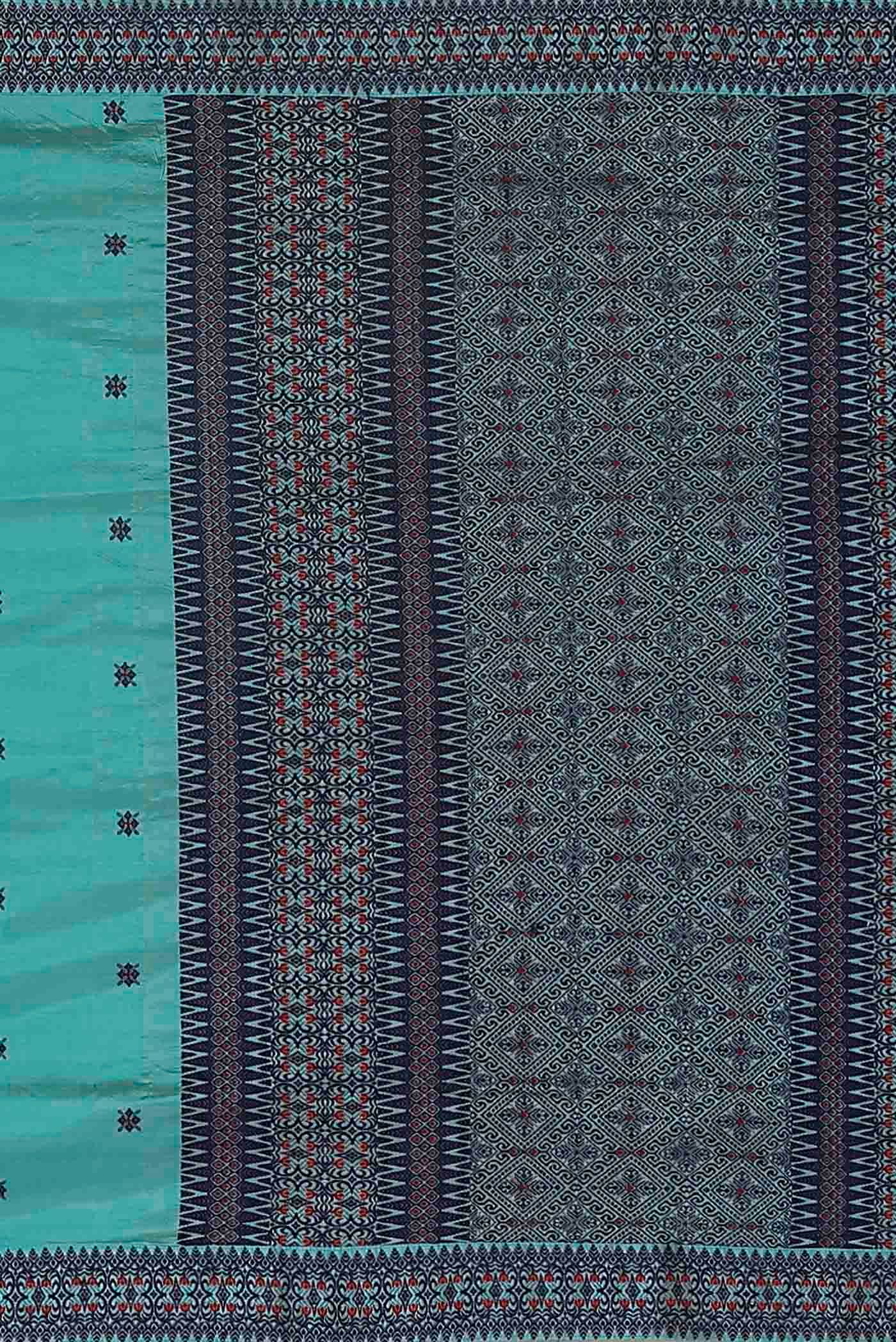 Blue Assam Silk Saree