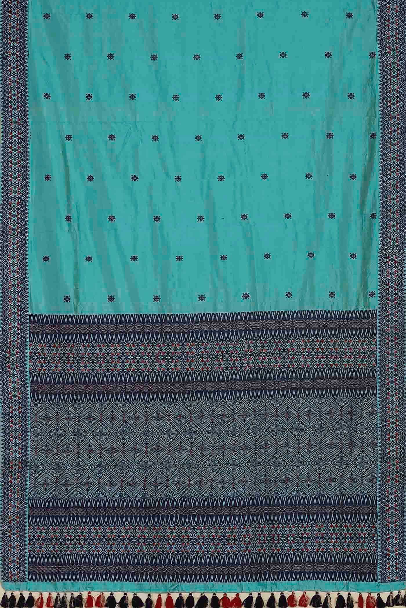 Blue Assam Silk Saree