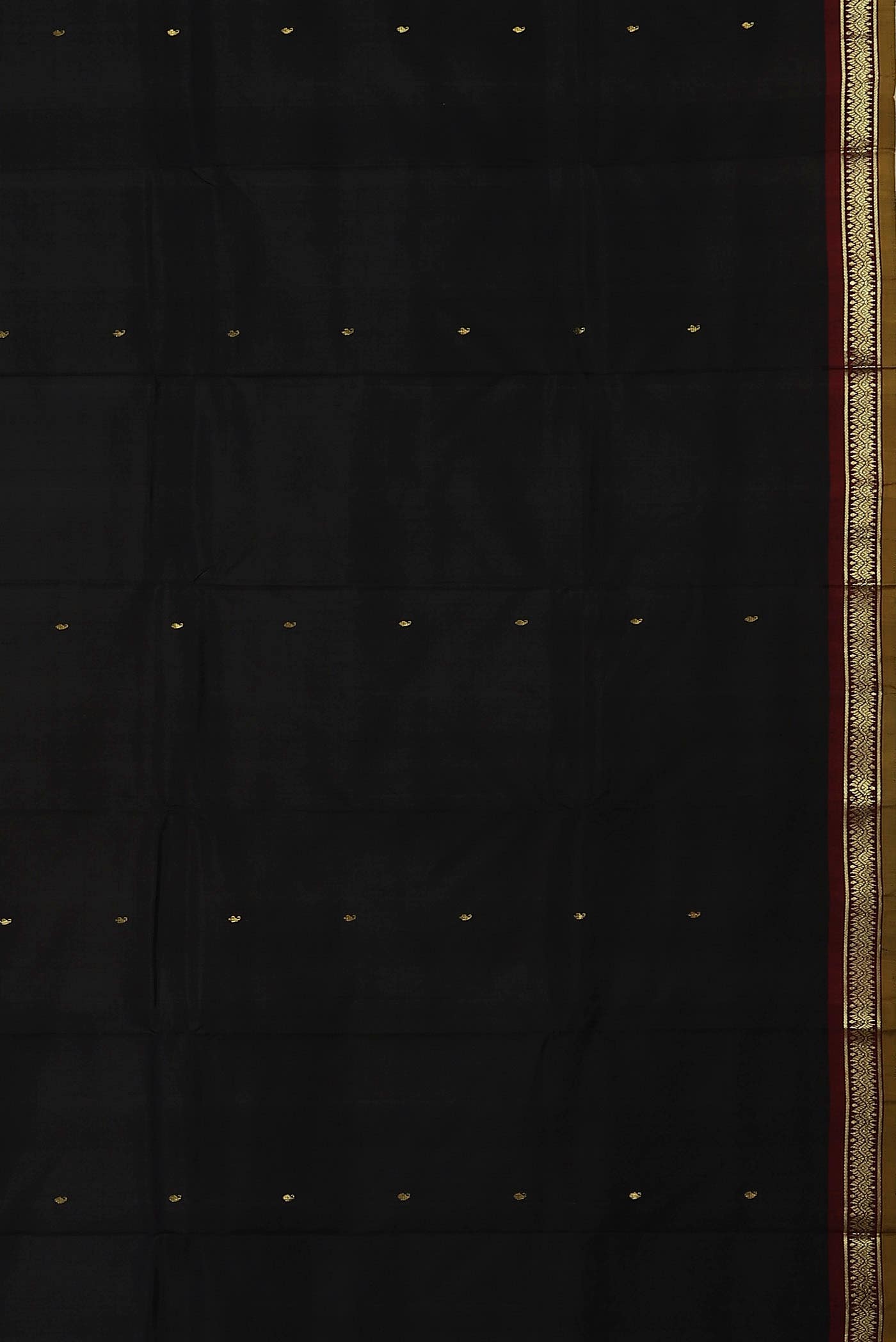 Black Kanchipuram Silk Saree