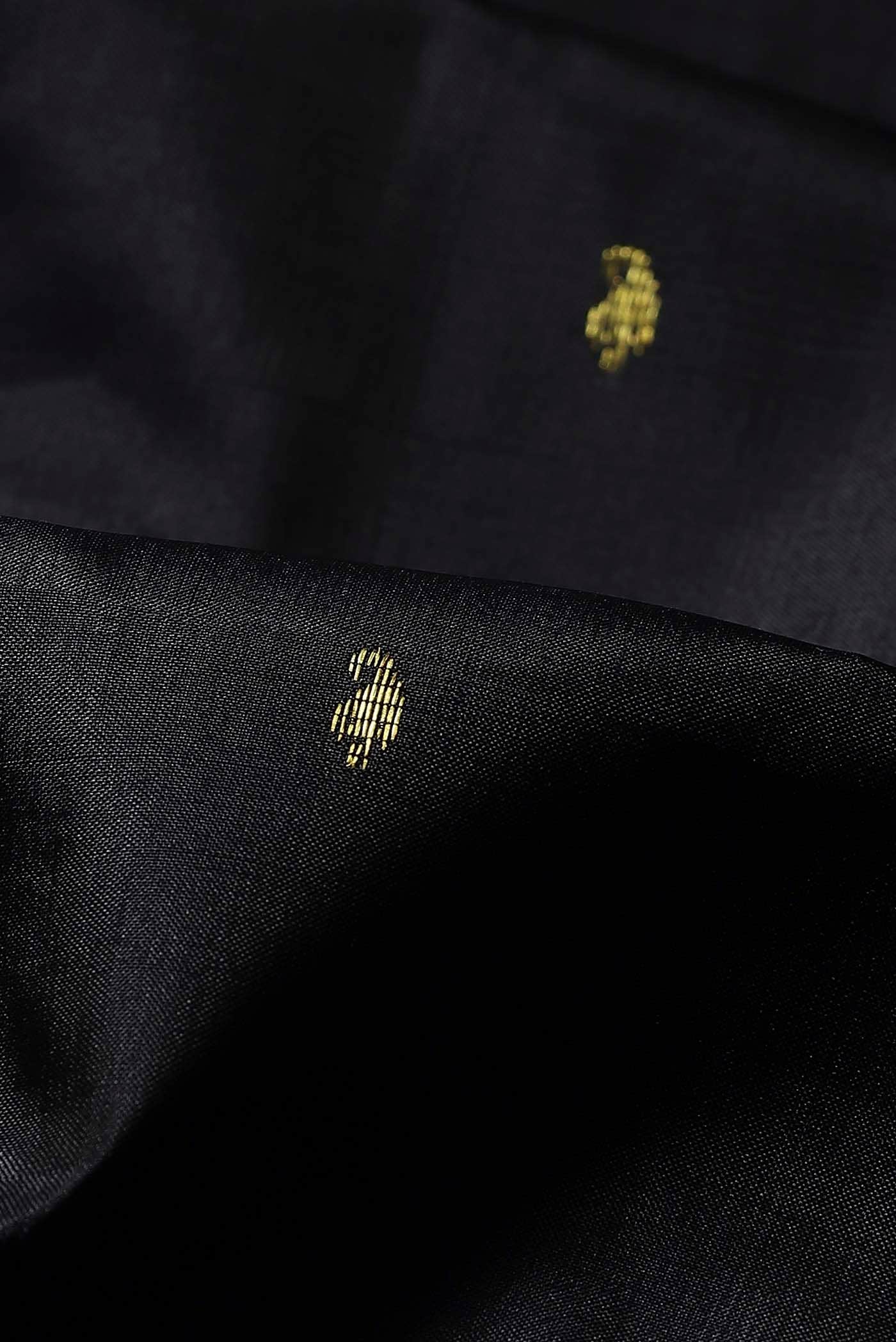 Black Kanchipuram Silk Saree