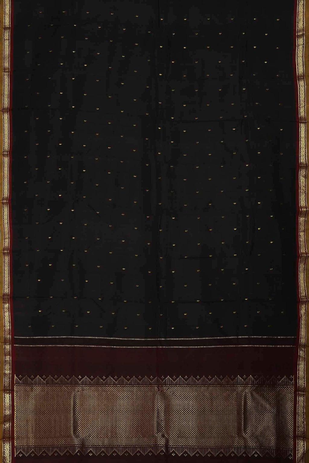 Black Kanchipuram Silk Saree