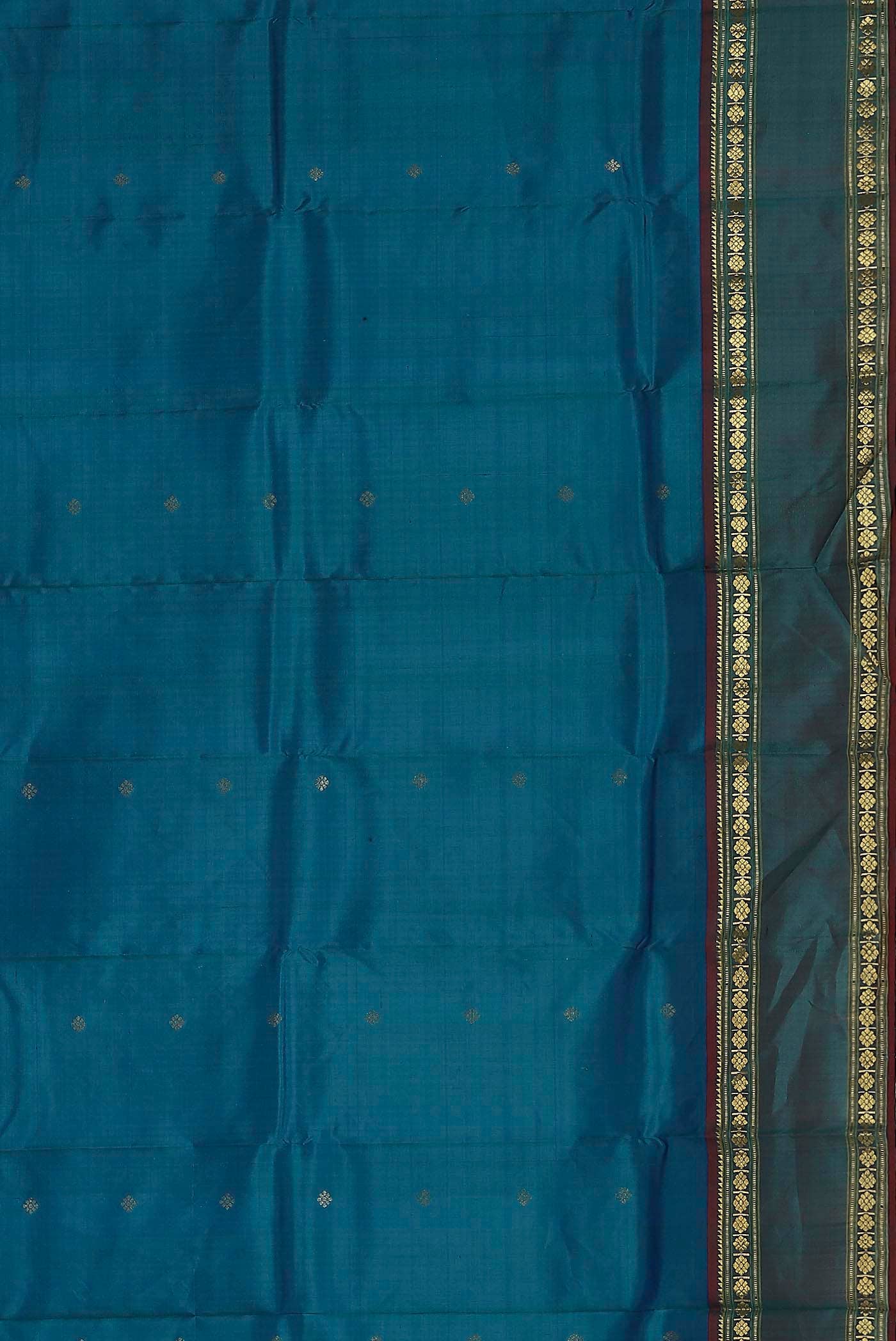 Blue Kanchipuram Silk Saree