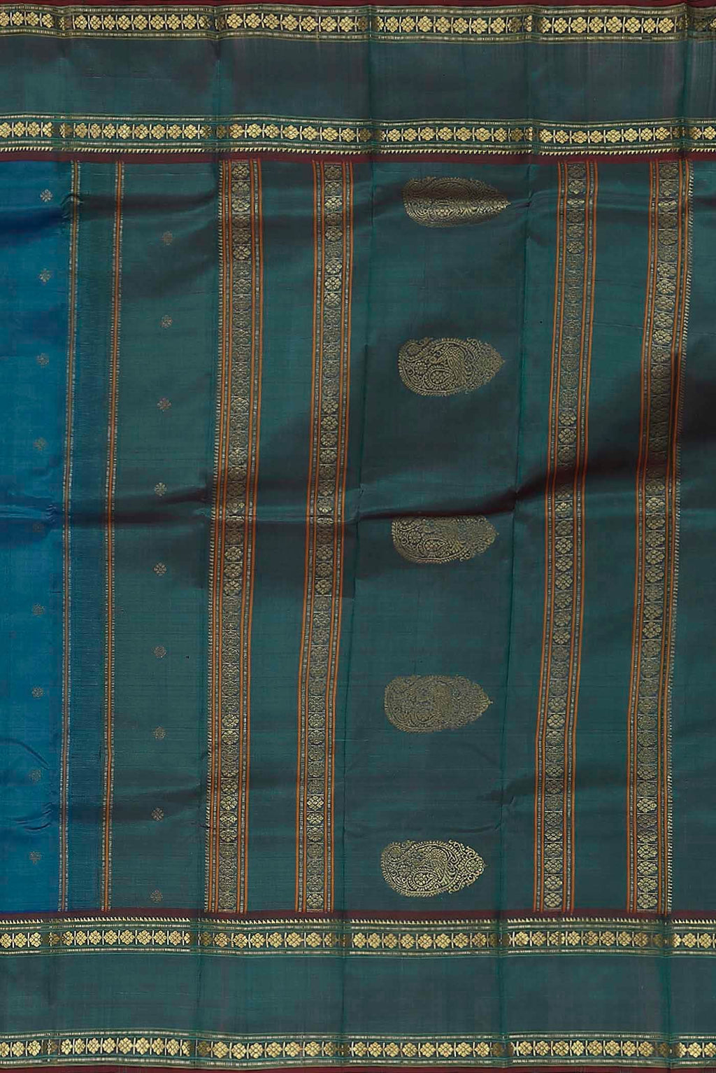 Blue Kanchipuram Silk Saree