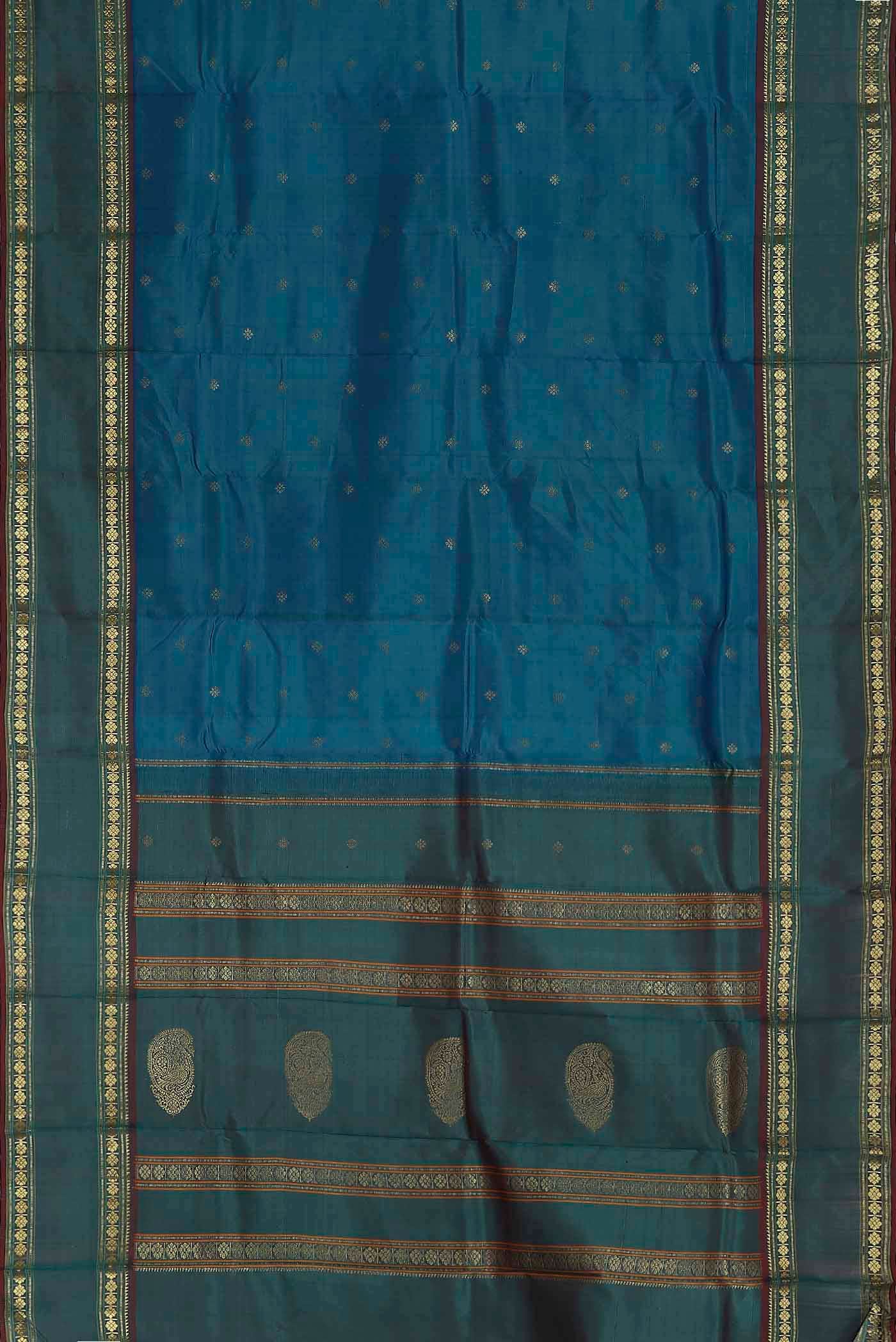 Blue Kanchipuram Silk Saree