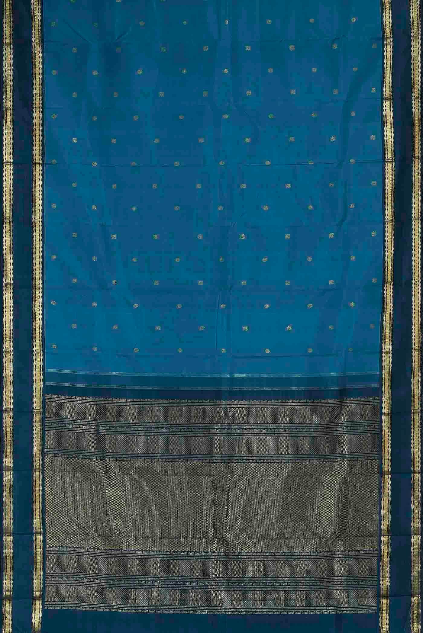 Blue Kanchipuram Silk Saree