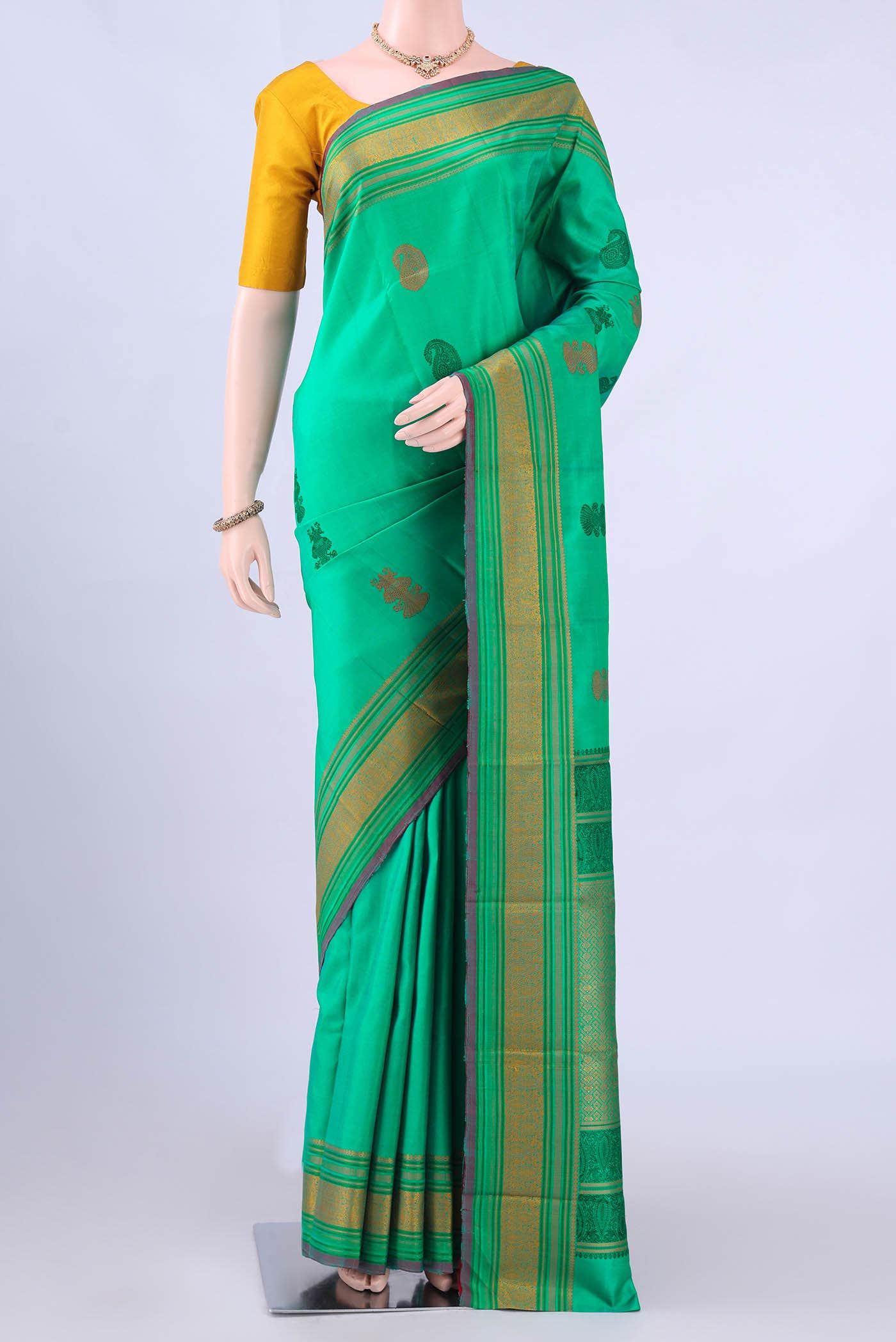 Green Kanchipuram Silk Saree