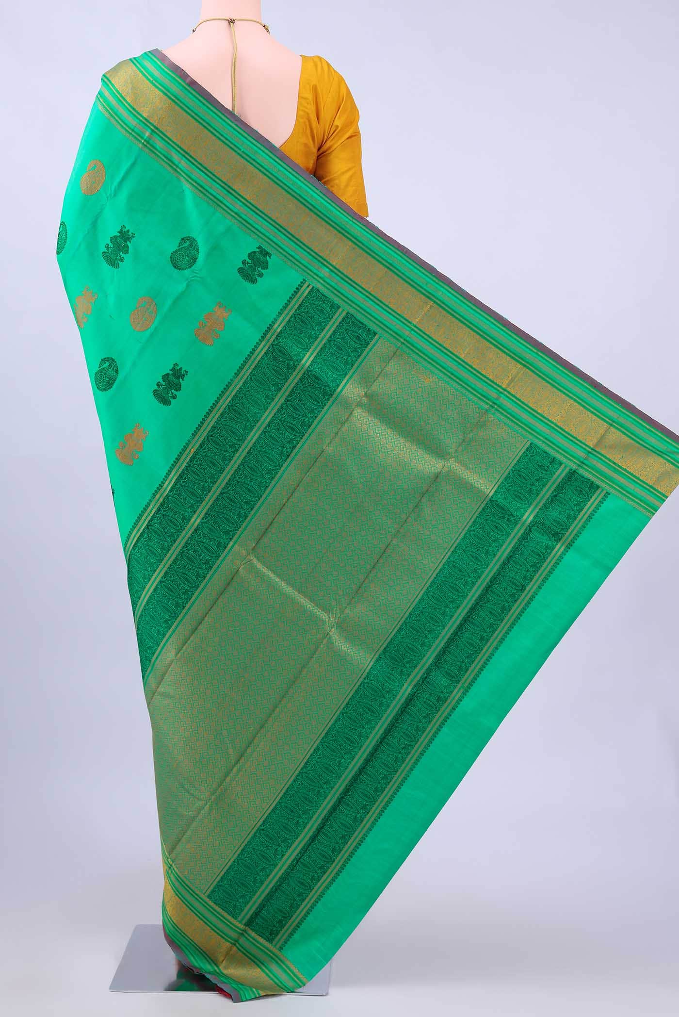 Green Kanchipuram Silk Saree