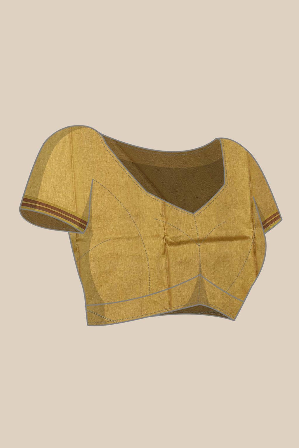 Brown Kanchipuram Silk Saree