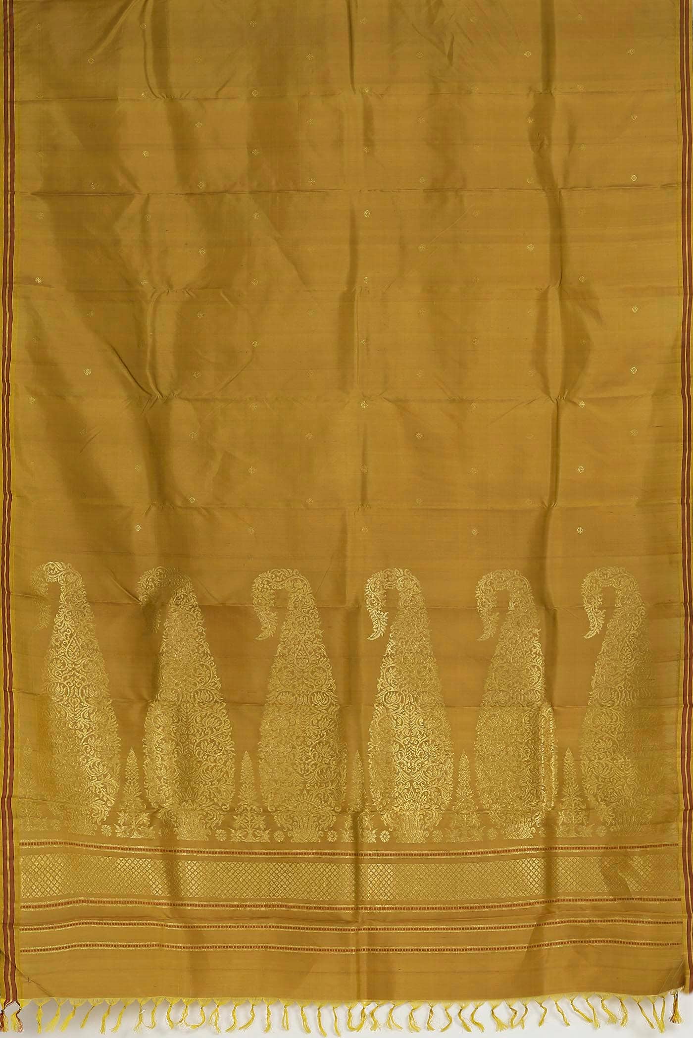 Brown Kanchipuram Silk Saree