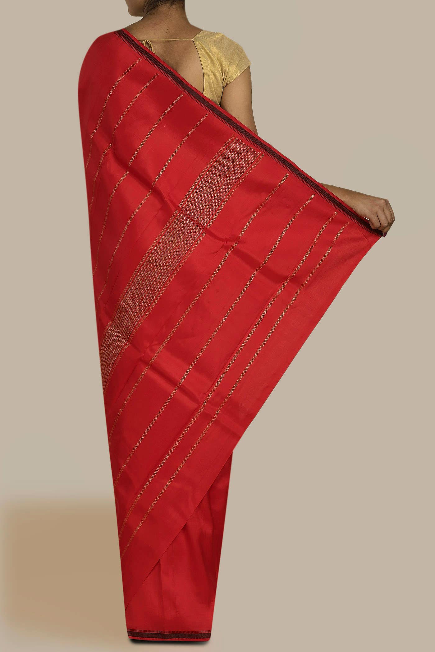 Red Kanchipuram Silk Saree