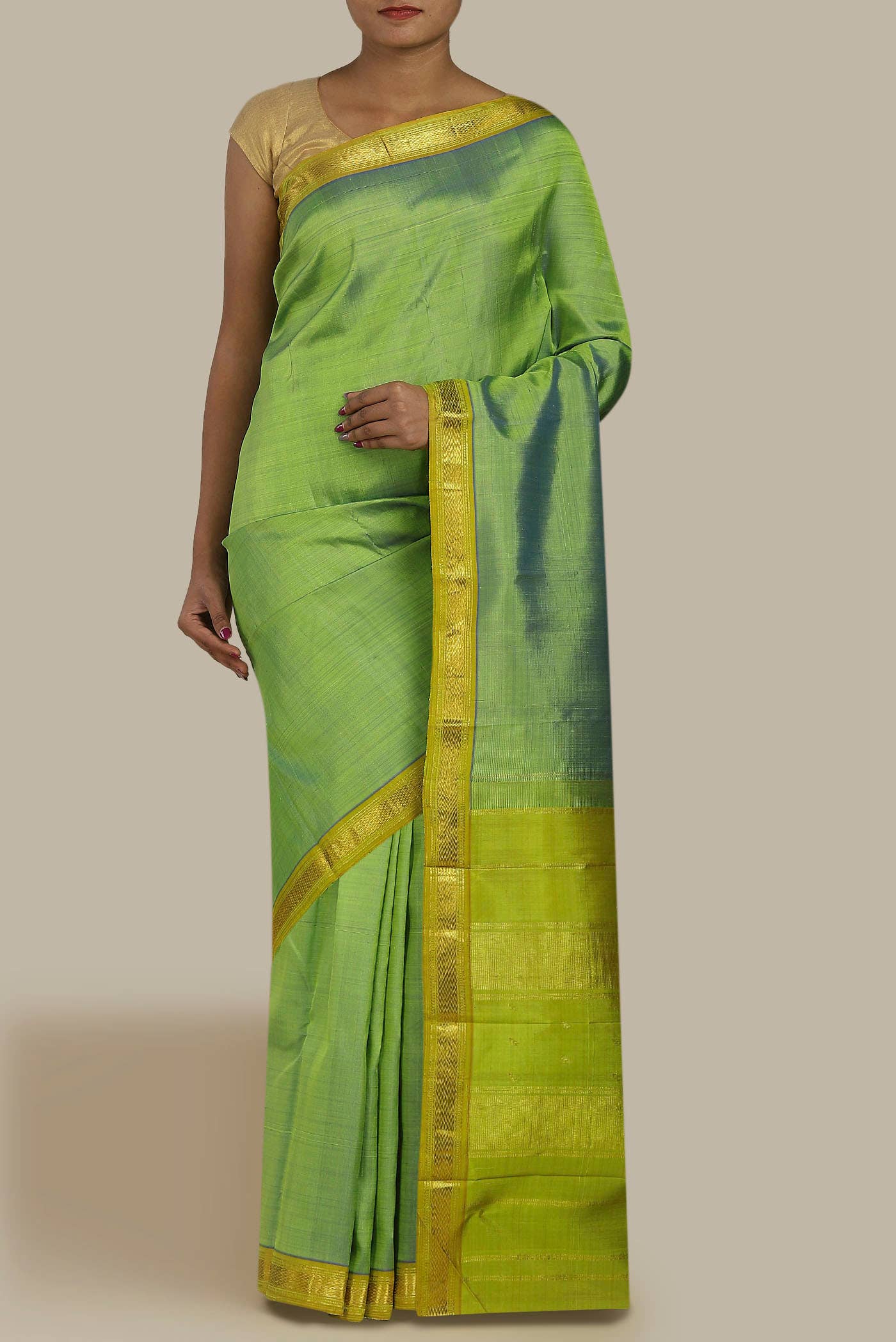 Green Kanchipuram Silk Saree