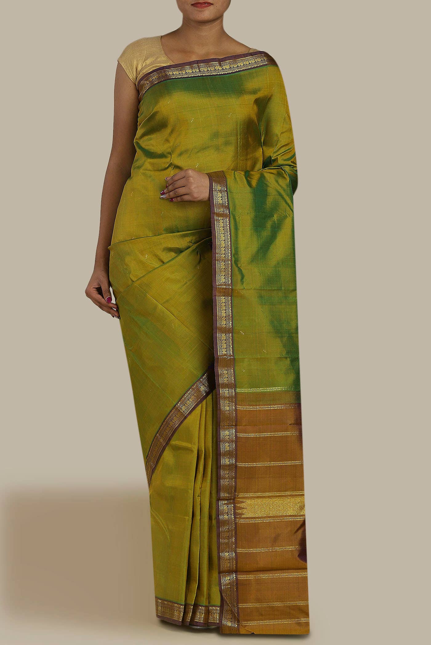 Green Kanchipuram Silk Saree
