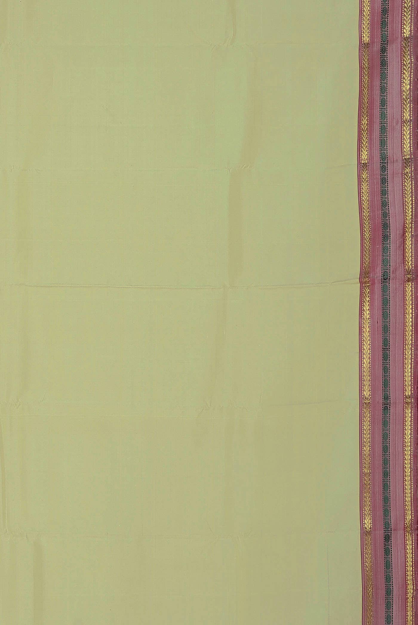 Beige Kanchipuram Silk Saree