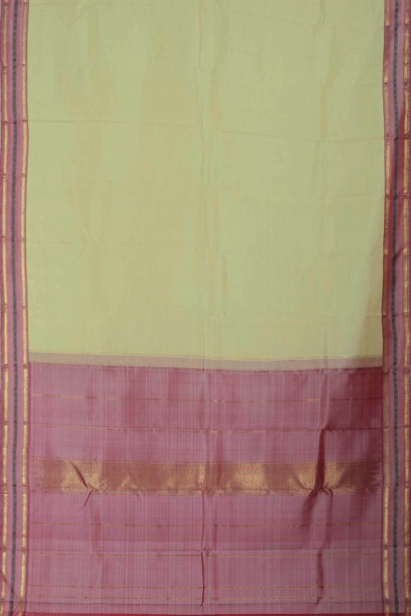 Beige Kanchipuram Silk Saree