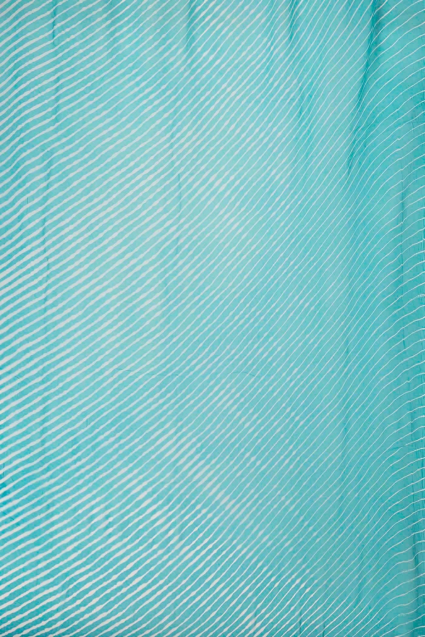 Blue Bandhani Georgette Saree