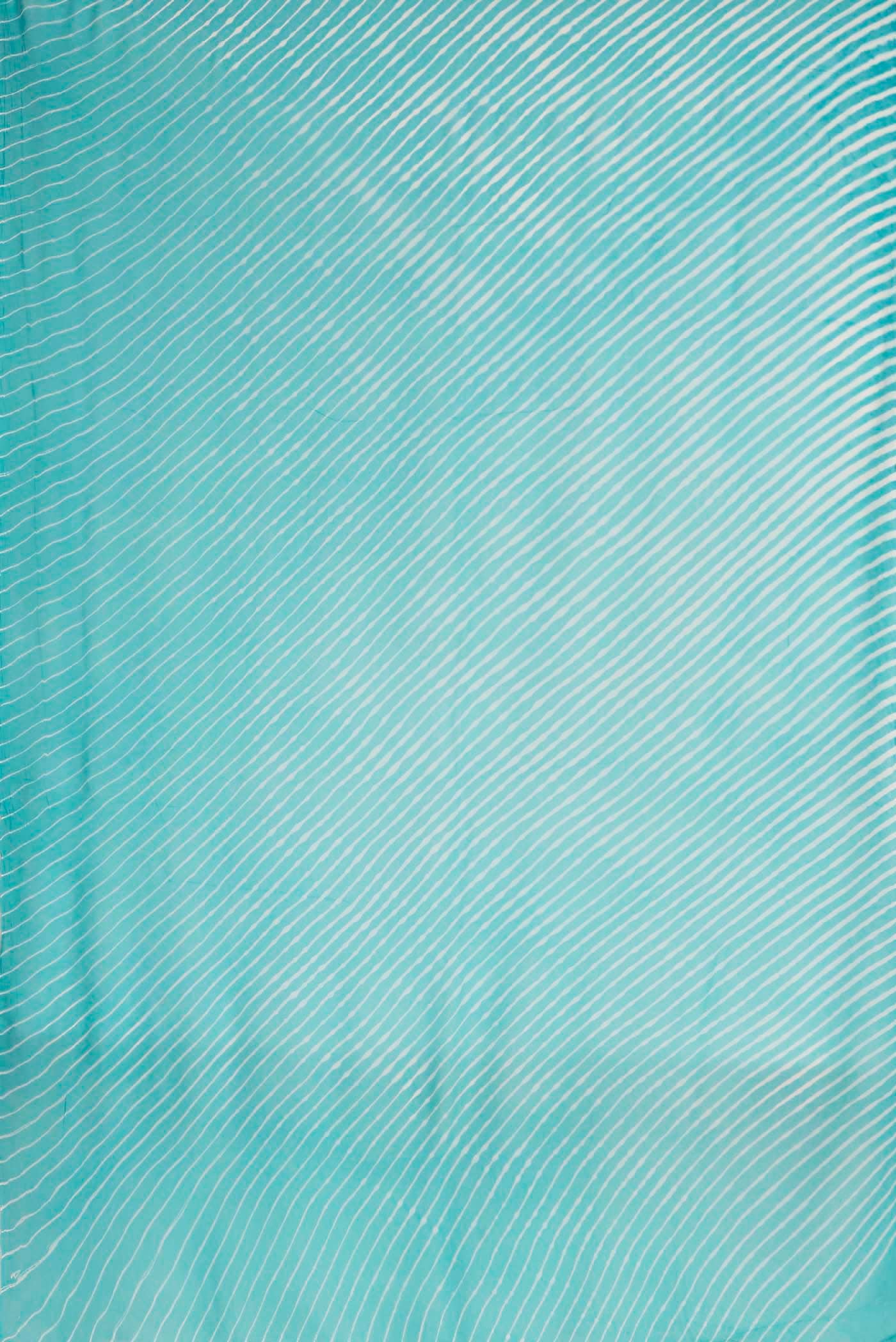 Blue Bandhani Georgette Saree