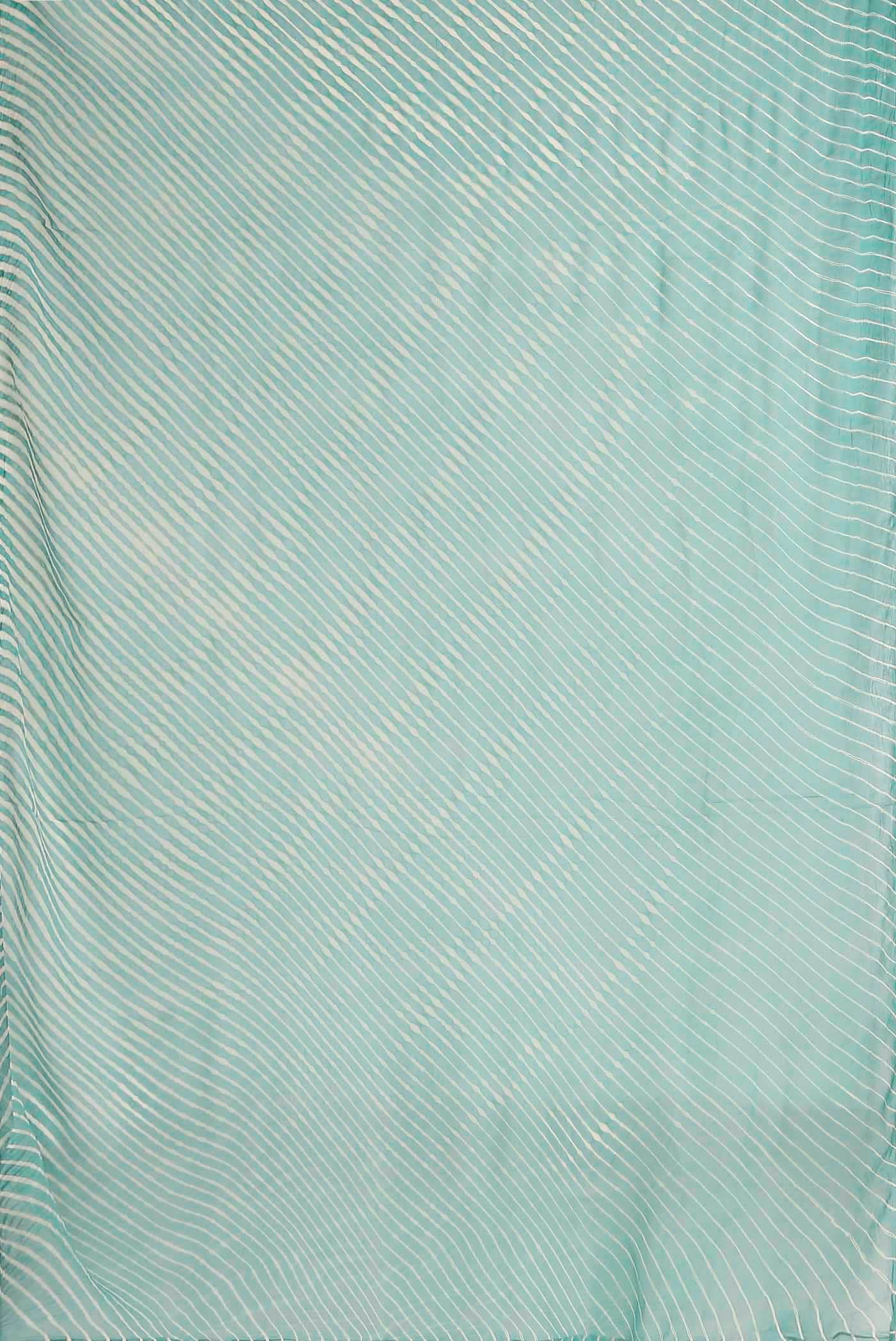 Blue Bandhani Georgette Saree