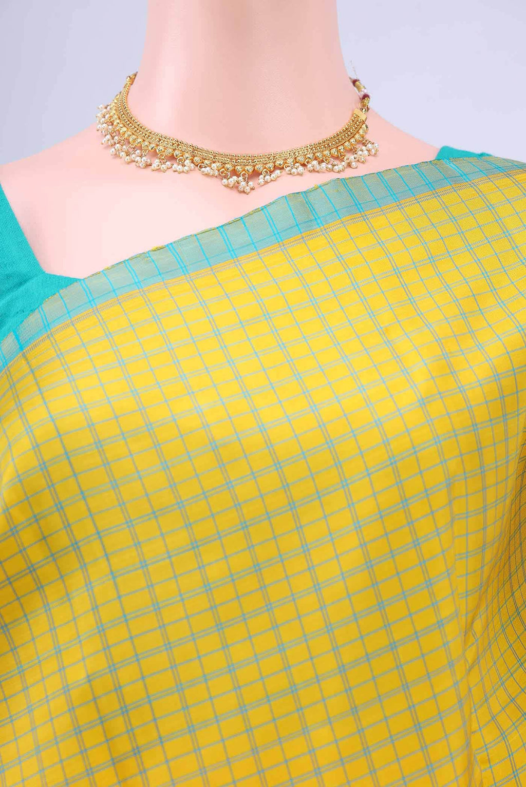 Yellow Kanchipuram Silk Saree