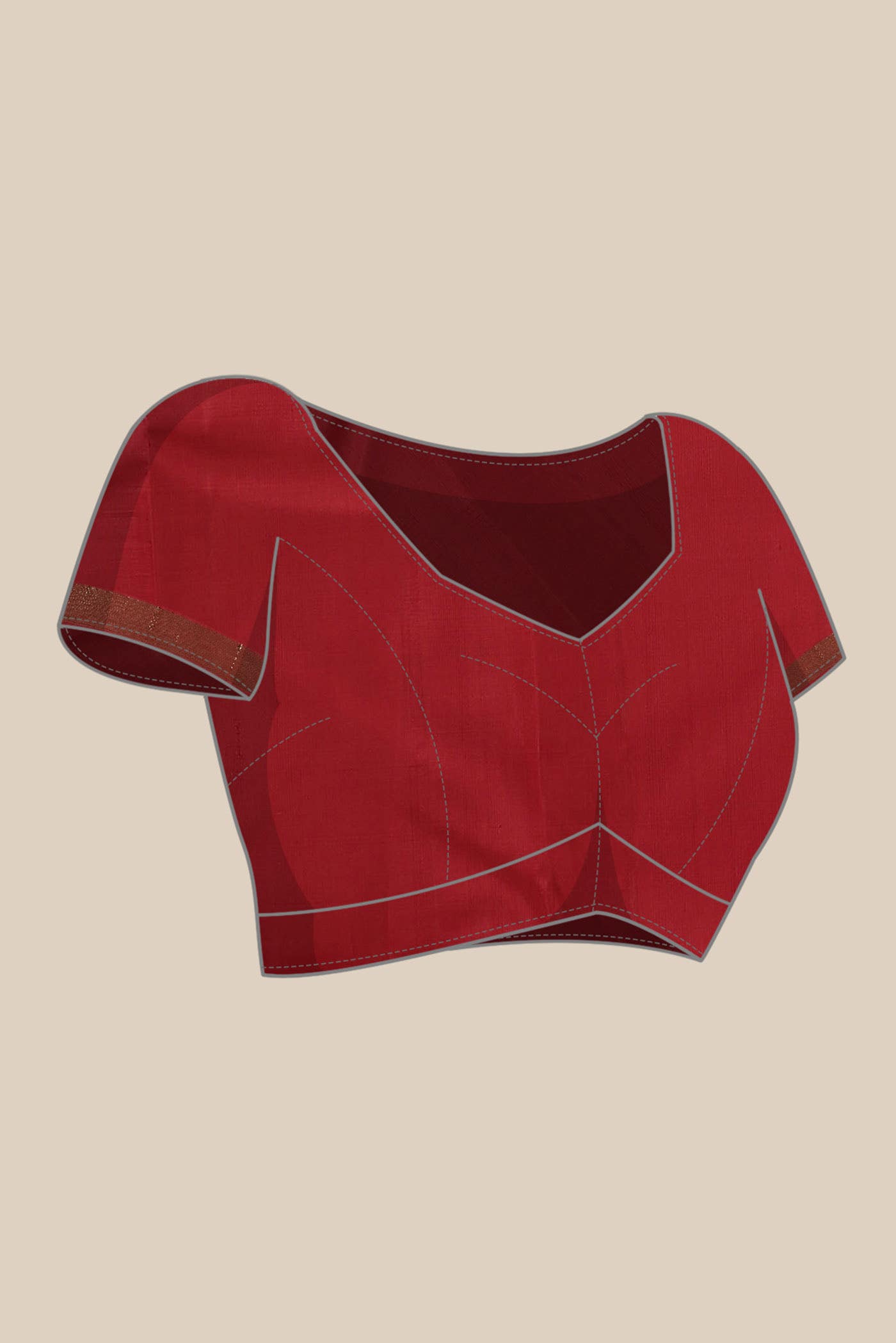 Red Kanchipuram Silk Saree