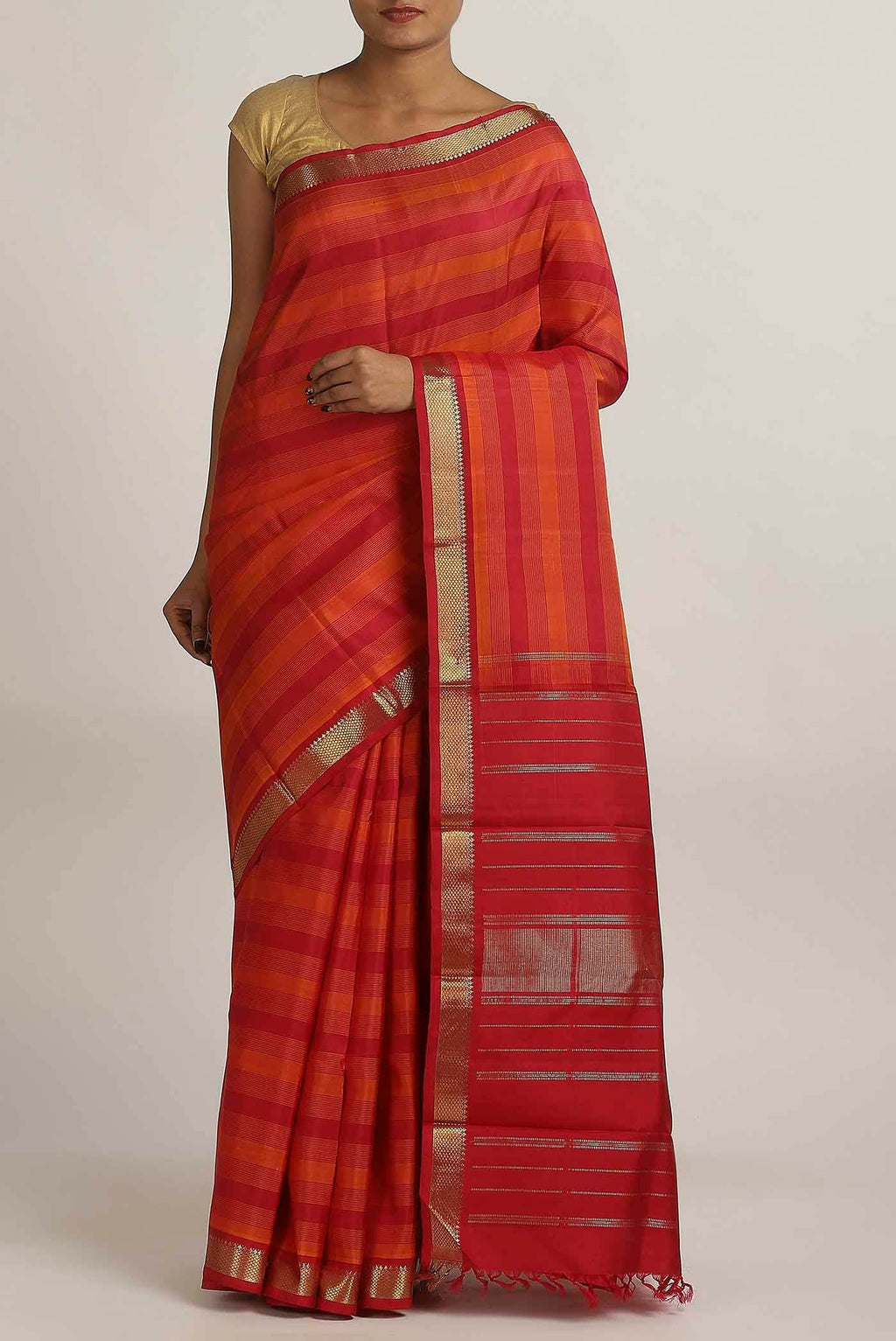 Red Kanchipuram Silk Saree