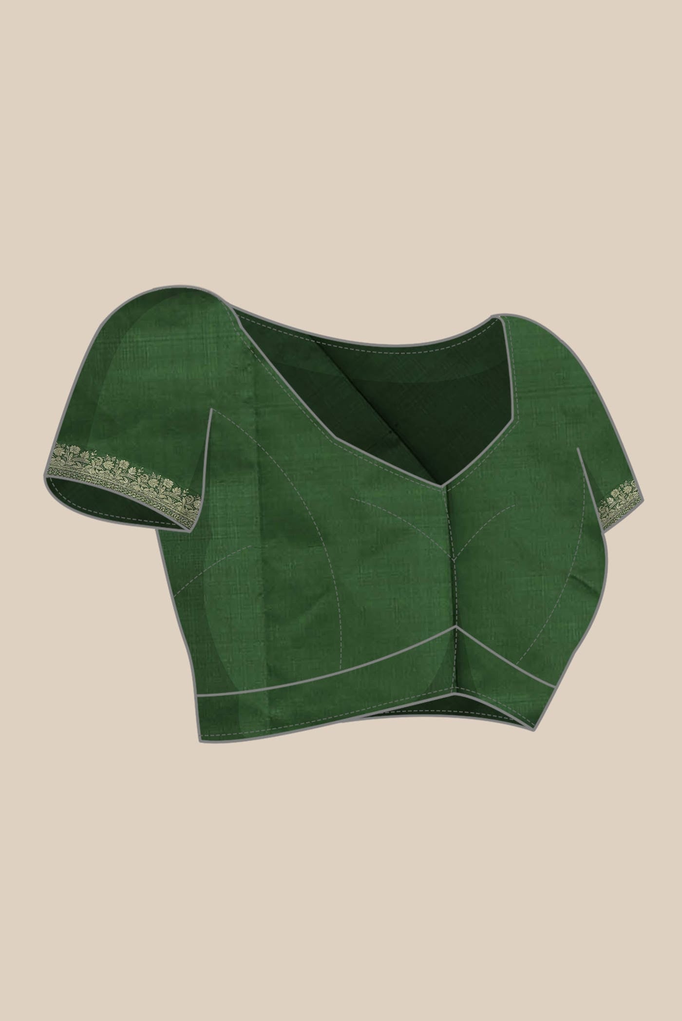 Green Banarasi Katan Silk Saree