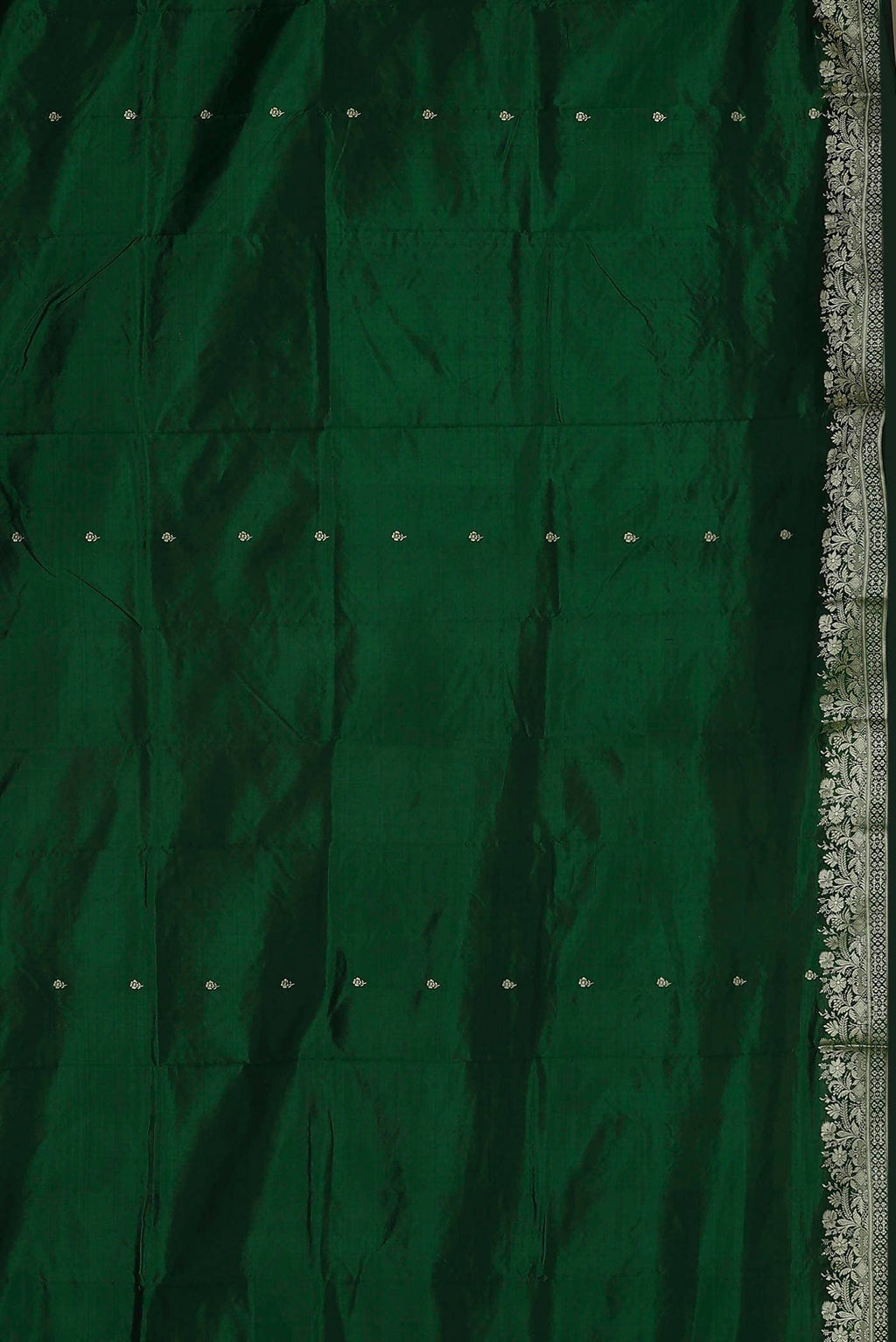 Green Banarasi Katan Silk Saree