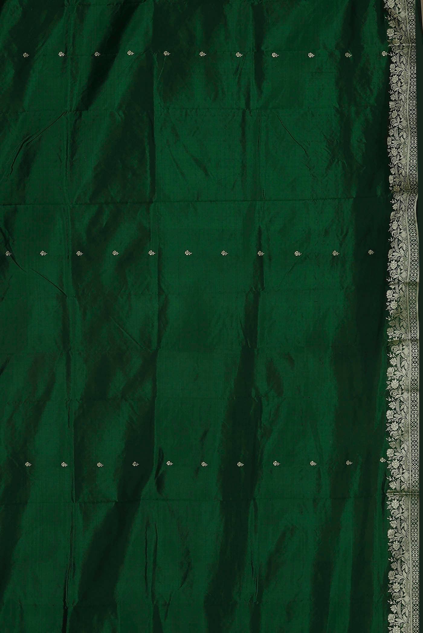 Green Banarasi Katan Silk Saree