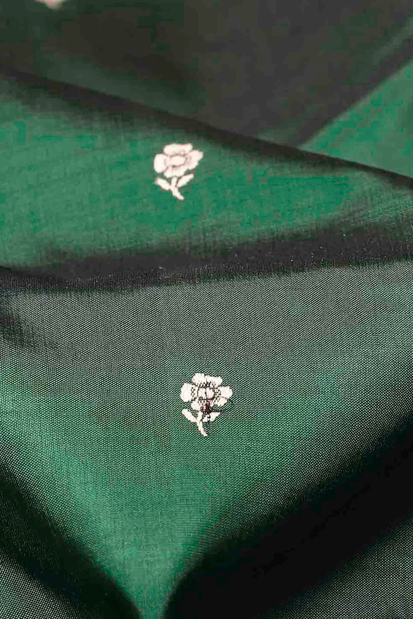 Green Banarasi Katan Silk Saree