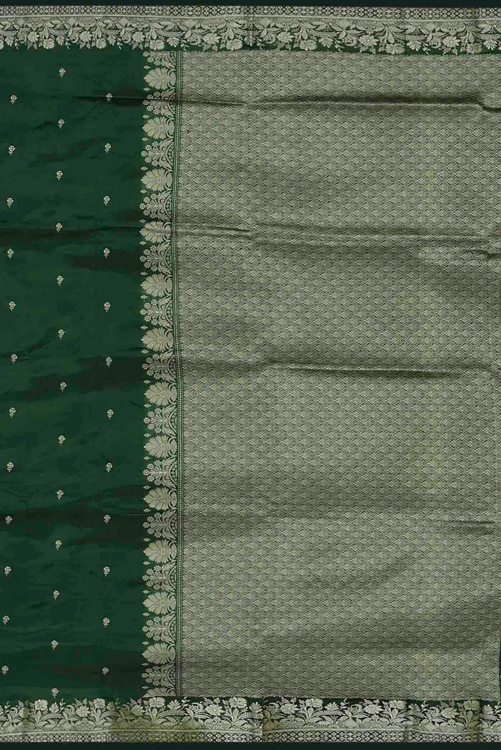 Green Banarasi Katan Silk Saree