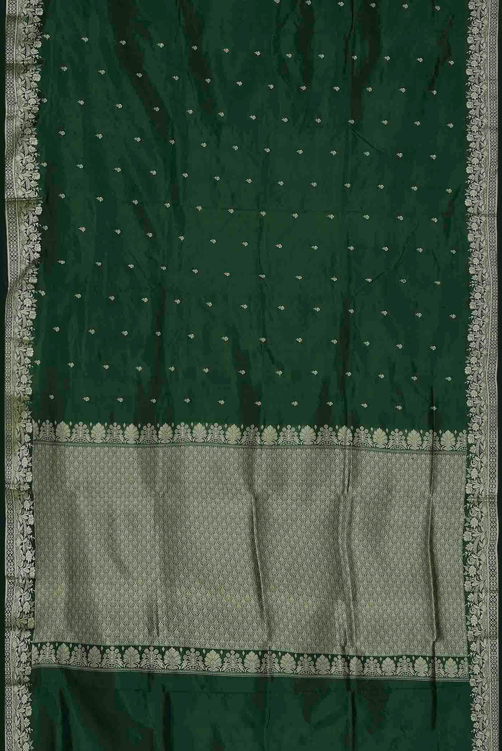 Green Banarasi Katan Silk Saree