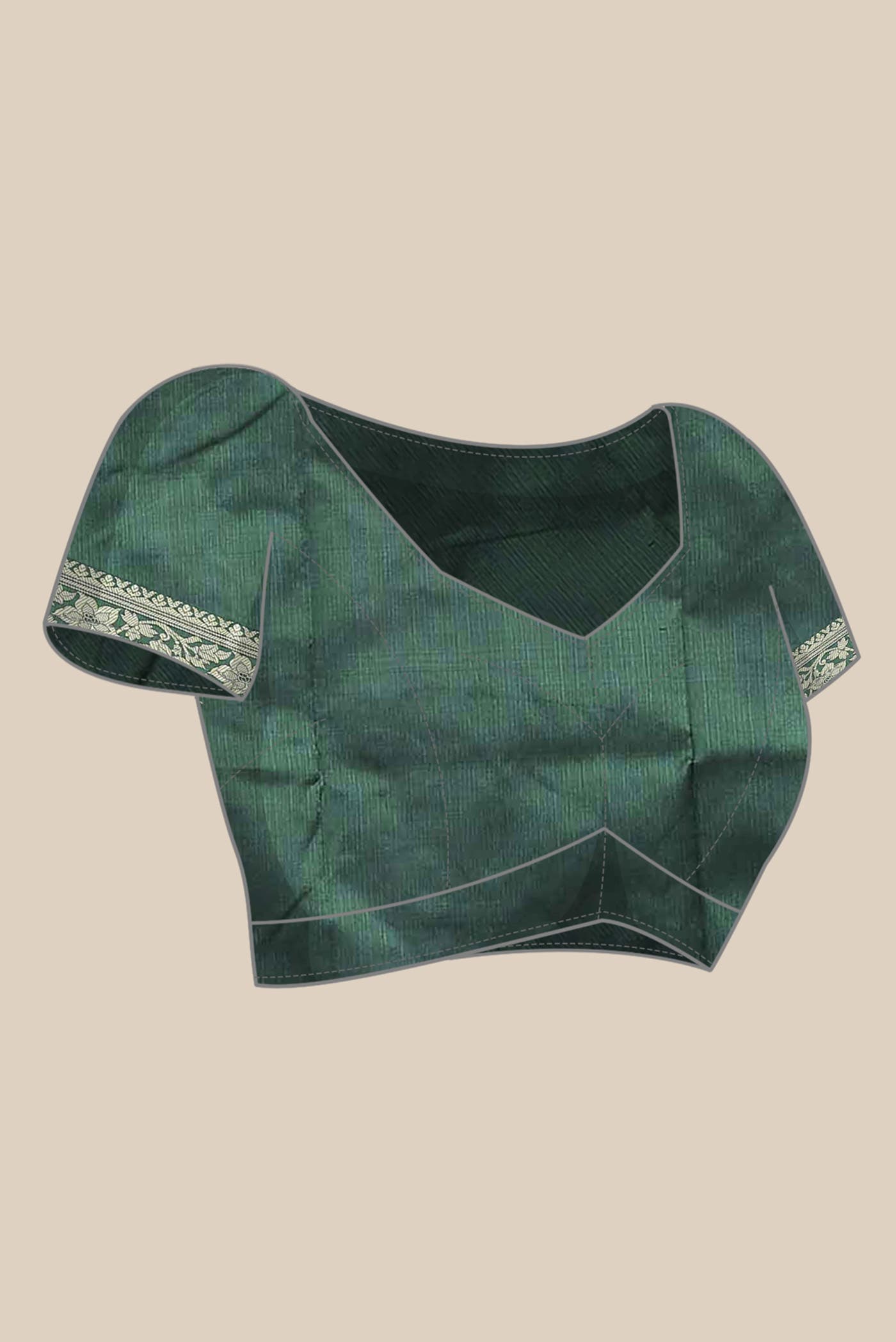 Green Banarasi Katan Silk Saree