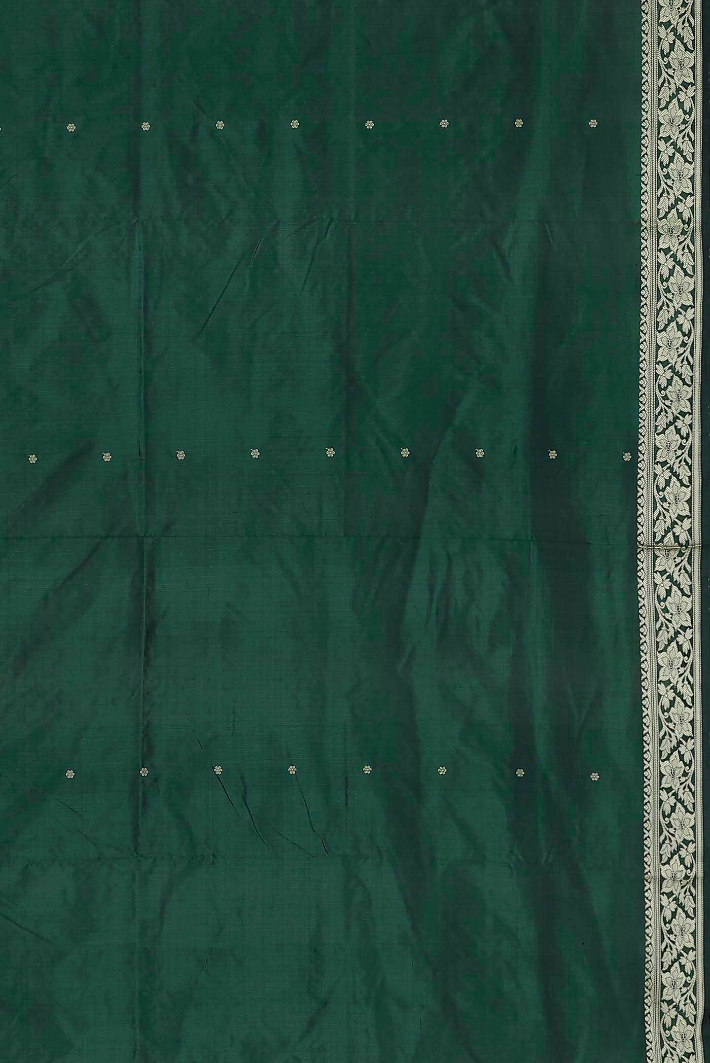 Green Banarasi Katan Silk Saree