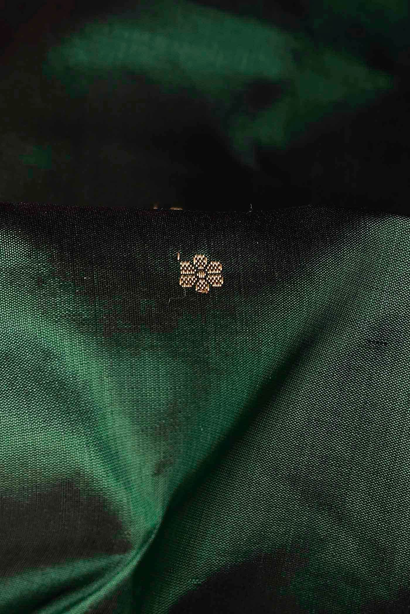 Green Banarasi Katan Silk Saree