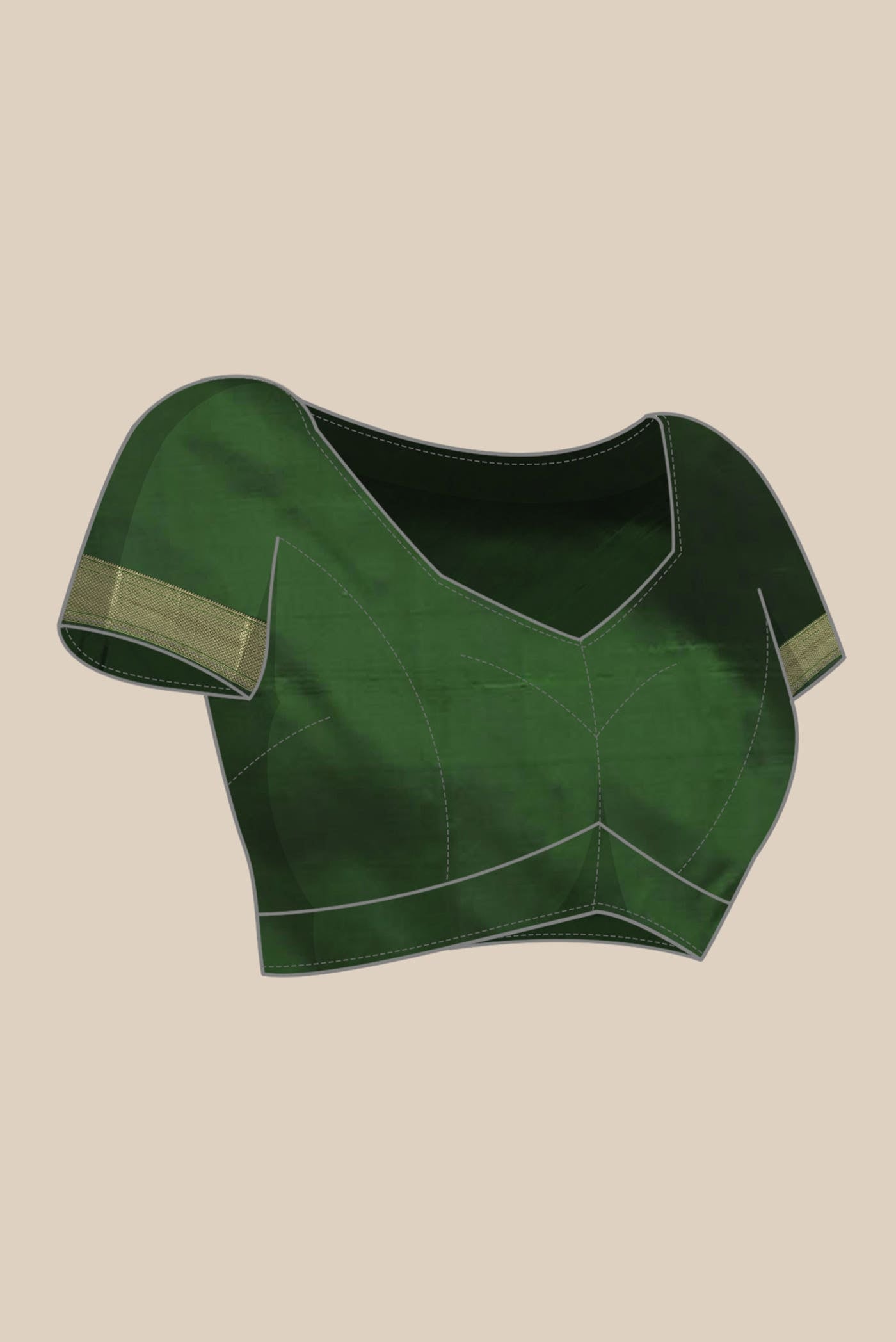 Green Blended Bangalore Silk Saree