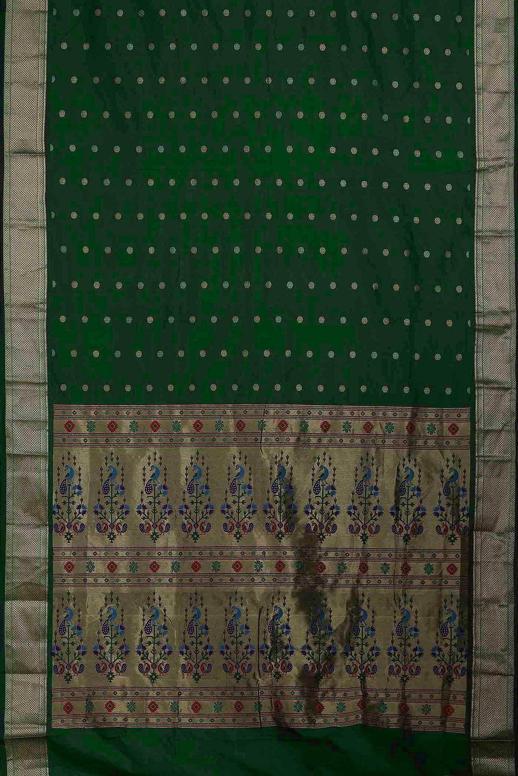 Green Blended Bangalore Silk Saree
