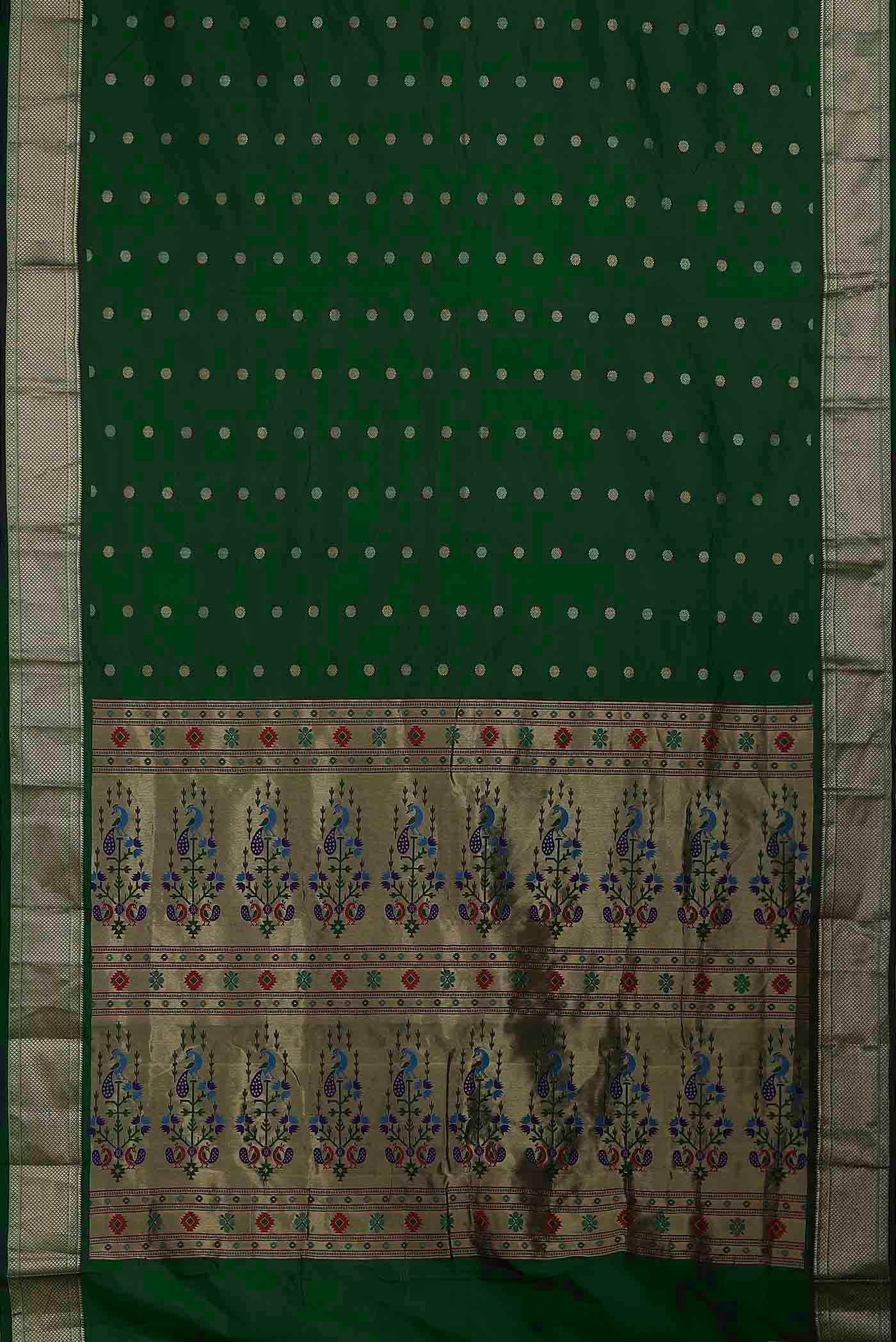 Green Blended Bangalore Silk Saree