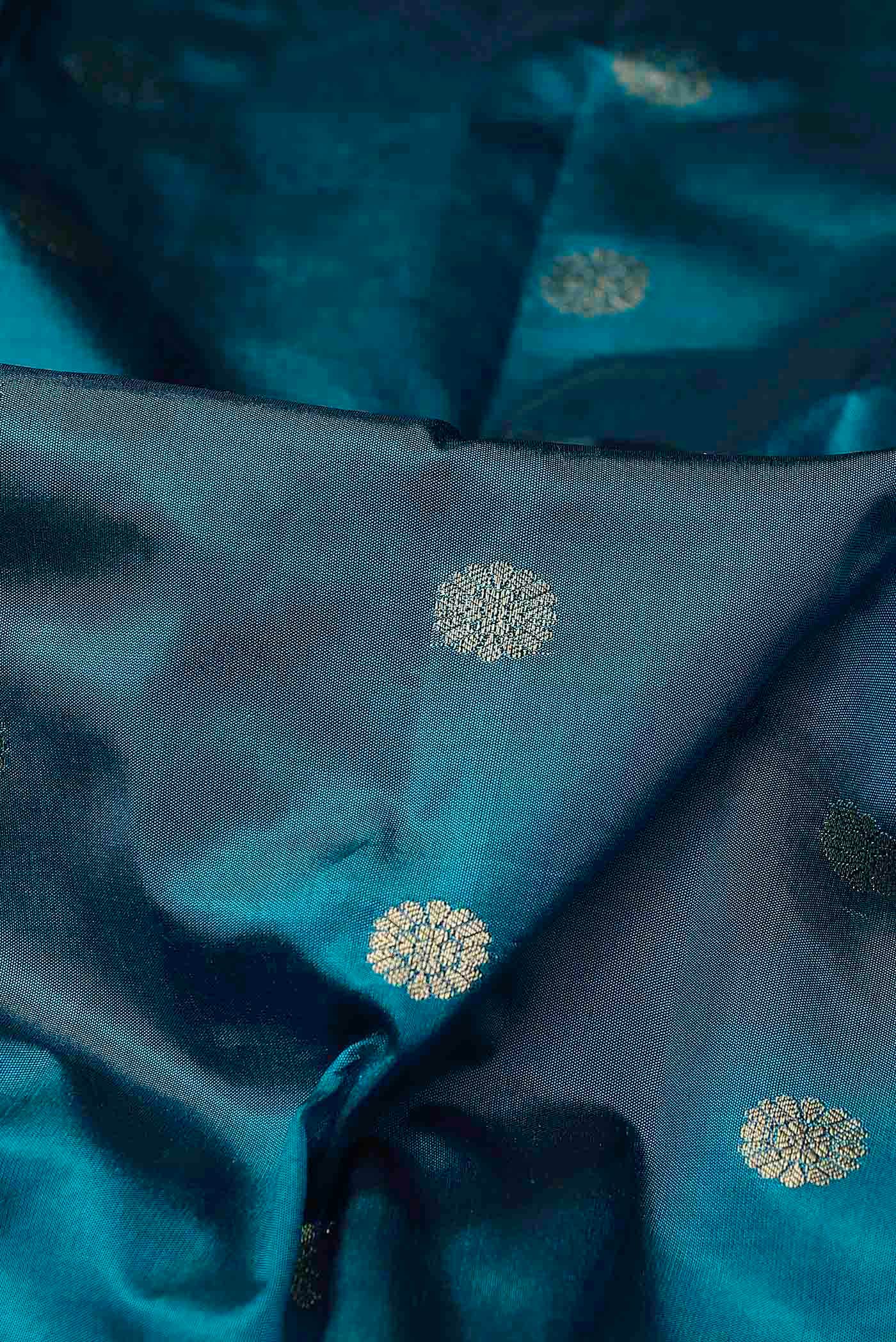 Blue Blended Bangalore Silk Saree